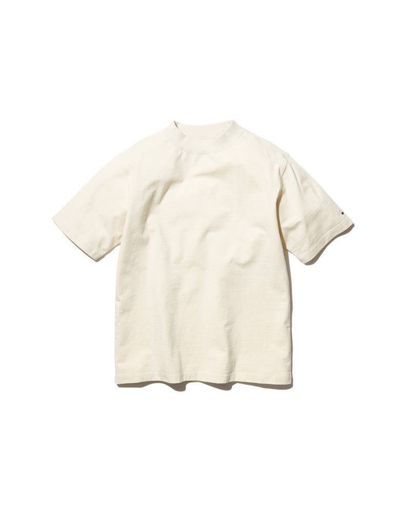Eco-Friendly Recycled Cotton Heavy Mockneck T-Shirt for Men & Women - Sustainable Fashion for Casual Wear & Outdoor Activities