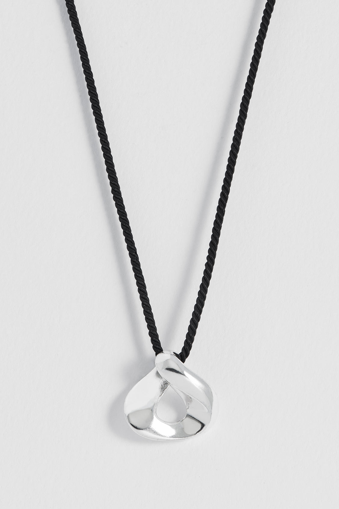 Elegant Sculptural Twist Pendant Cord Necklace for Women - Minimalist Boho Jewelry for Everyday Wear & Special Occasions