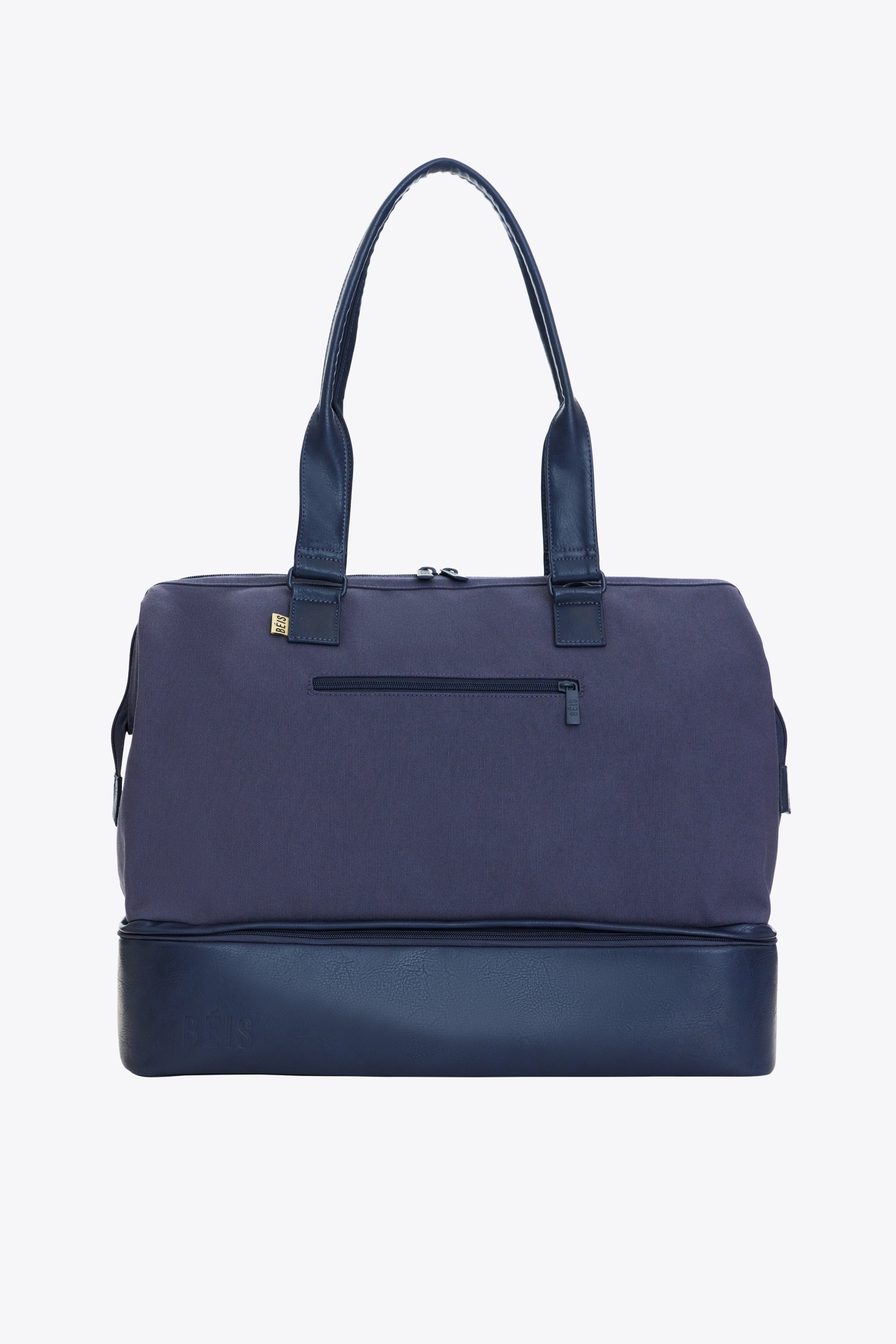 Navy Convertible Weekender Bag - Stylish & Spacious Travel Duffel for Weekend Getaways, Gym, and Business Trips