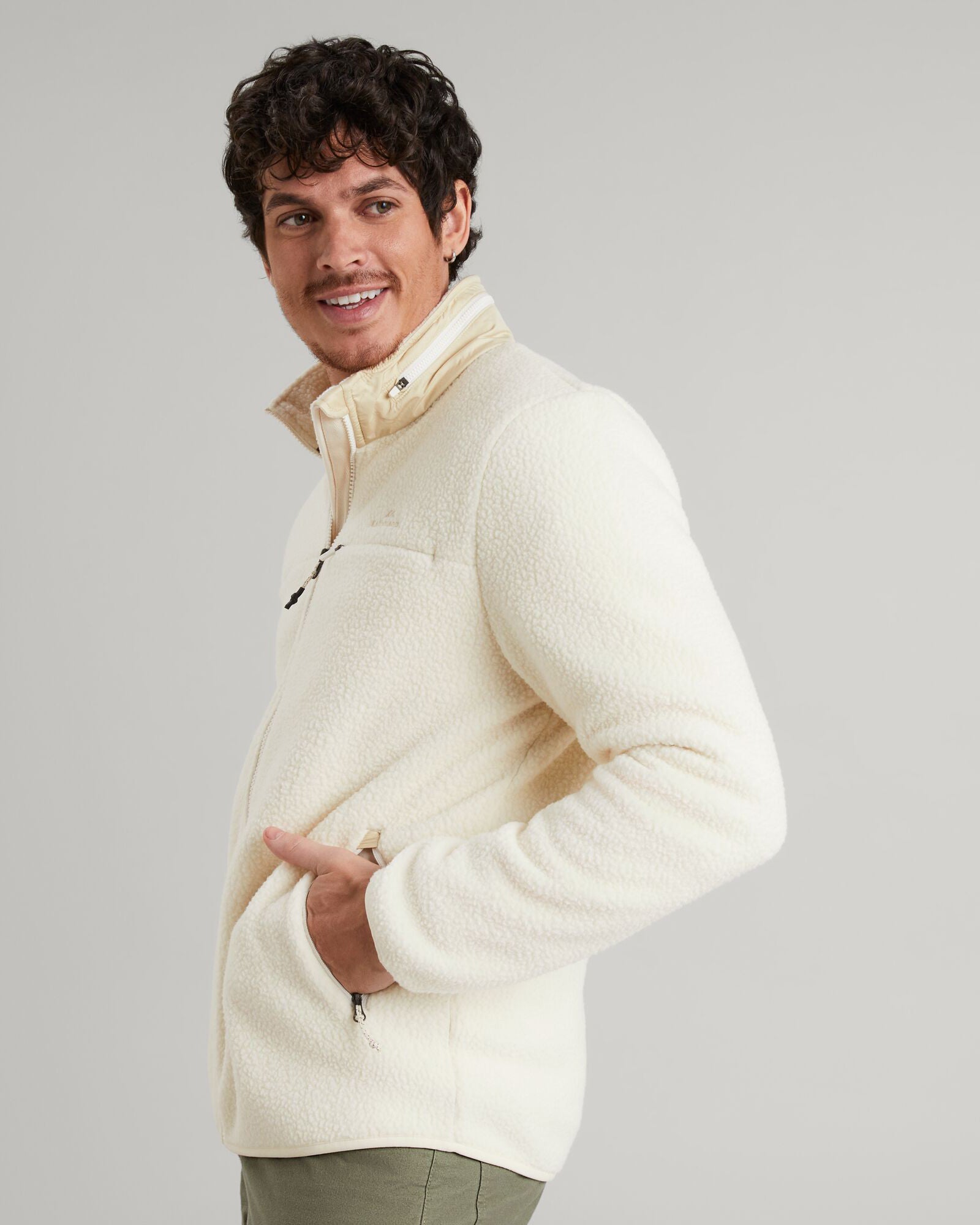 Baffin Island Men's Fleece Jacket - Warm Natural Winter Coat for Outdoor Hiking & Camping