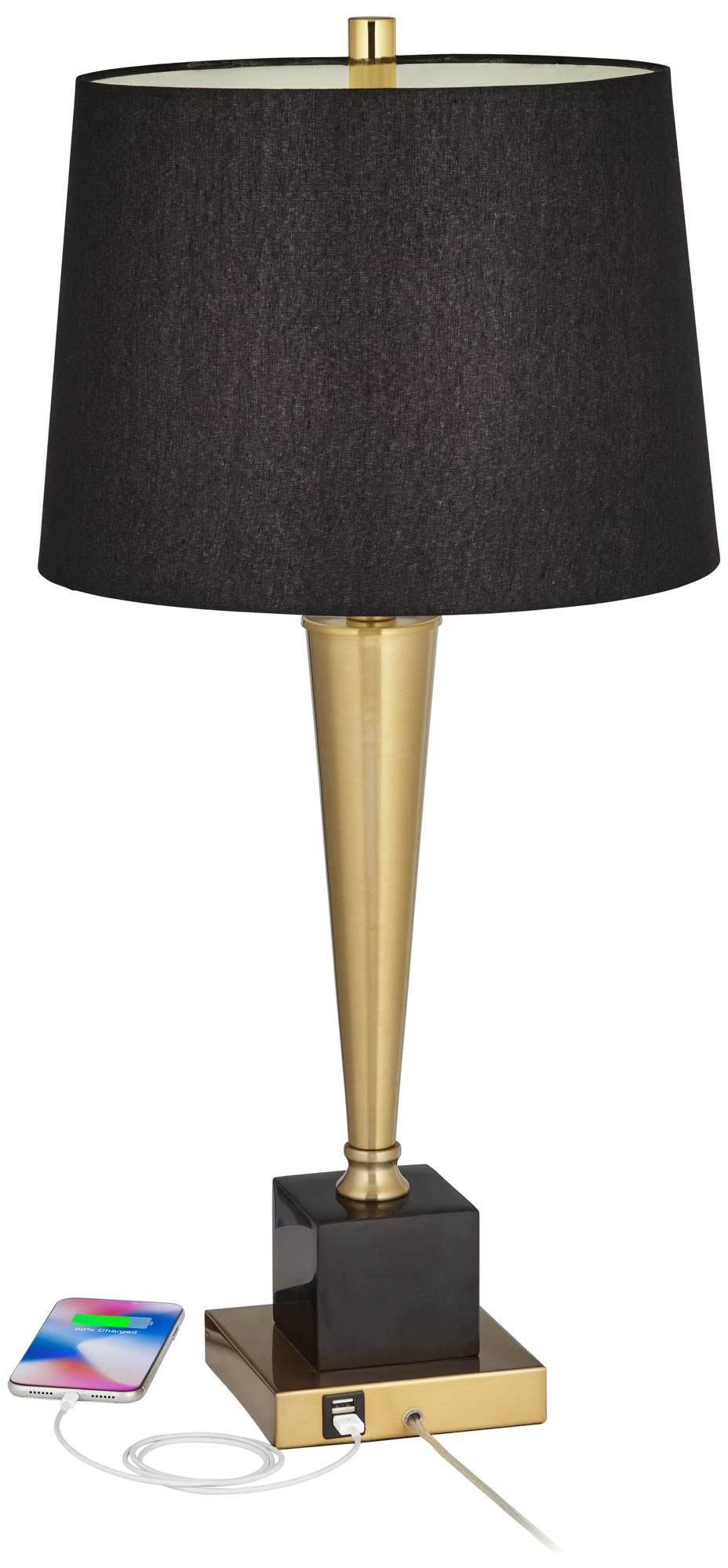 Possini Euro Wayne Modern Table Lamps Set of 2 - 29.25
