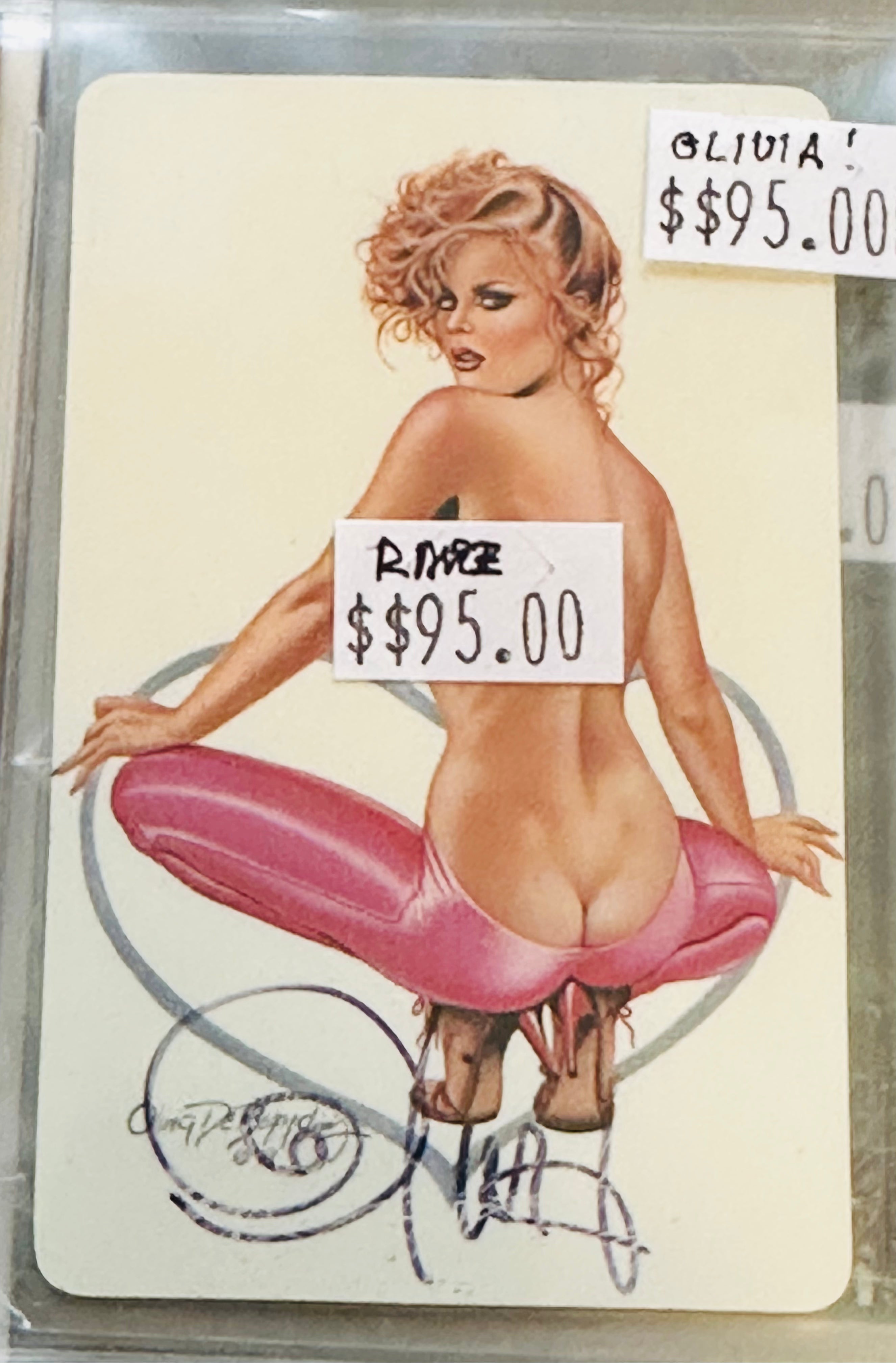 Olivia Fantasy Artist Rare Original Signed Phone Card with COA - Limited Edition Collectible for Art Lovers & Phone Card Enthusiasts