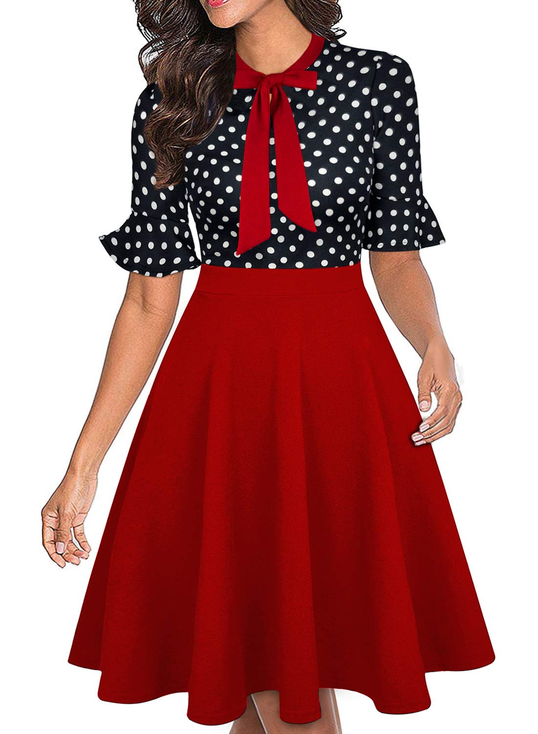 Floral Ruffle Sleeve Women's Dress for Summer - Work, Church, Wedding Guest & Party Wear | Elegant Office to Evening Occasions