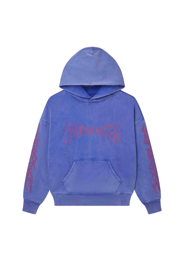PURPLE BRAND P447 Arched Gothic Hoodie - Trendy Streetwear for Men & Women | Perfect for Casual Outfits, Concerts, and Gothic Fashion