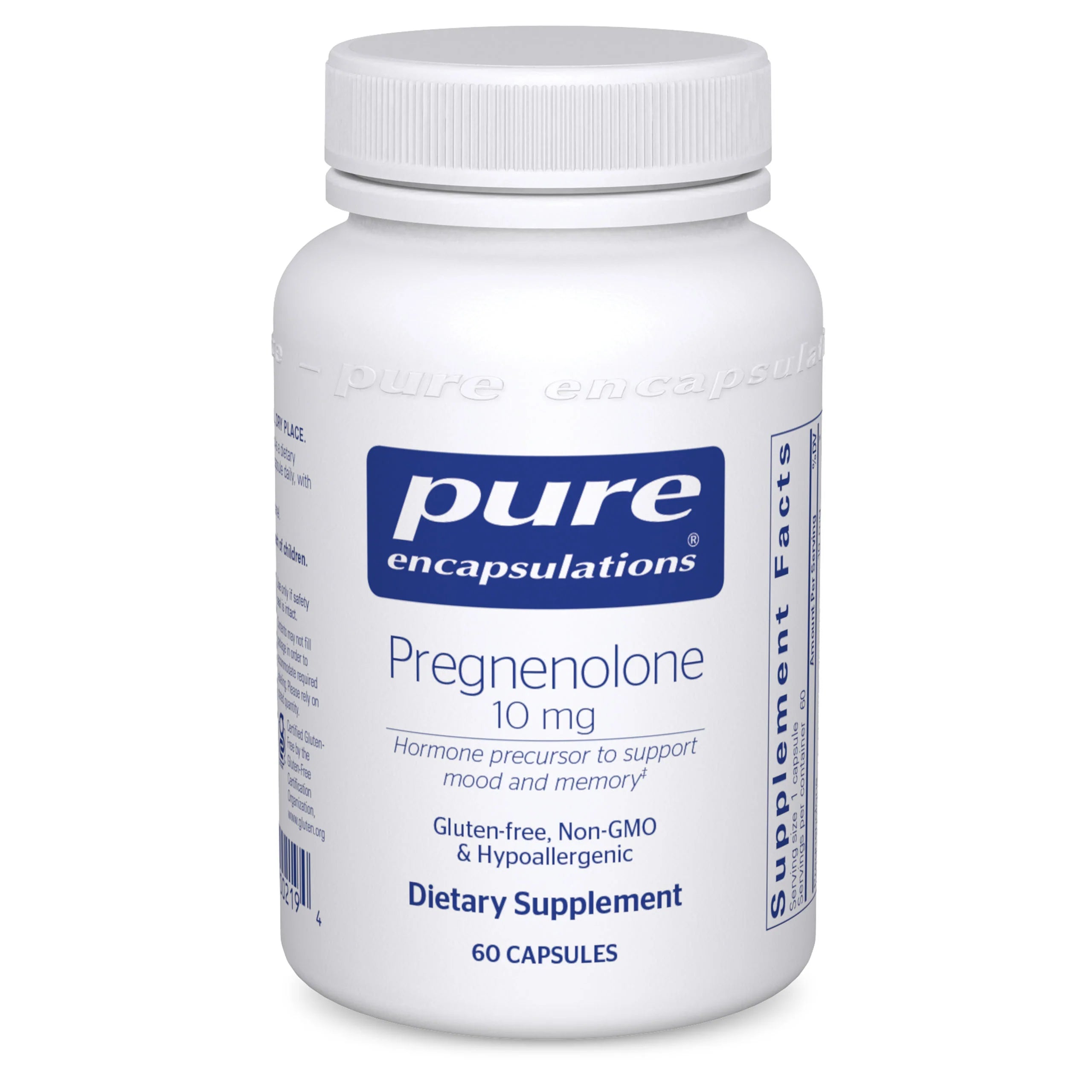 Pregnenolone 10 mg Supplement - Natural Hormone Support for Stress Relief, Mood & Sleep - Supports Adrenal & Brain Health - Ideal for Men & Women Seeking Wellness Boost