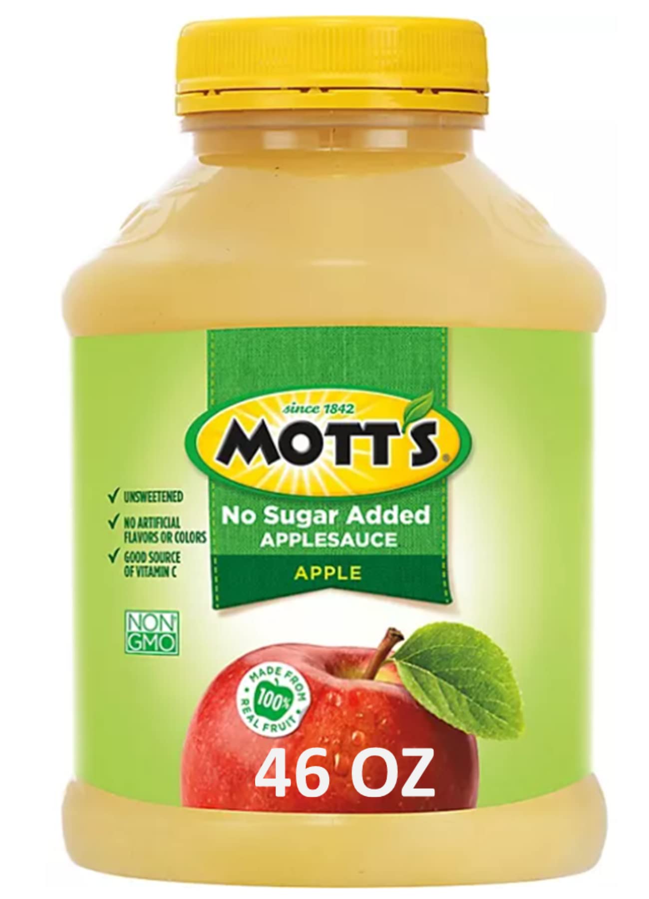 Motts Unsweetened Applesauce Fruit Snacks - Gluten Free, Vegan & Keto Friendly Healthy Snacks for Kids & Adults - 46oz Pack of 2 - Perfect for Lunch Boxes, On-the-Go Snacking & Office Treats