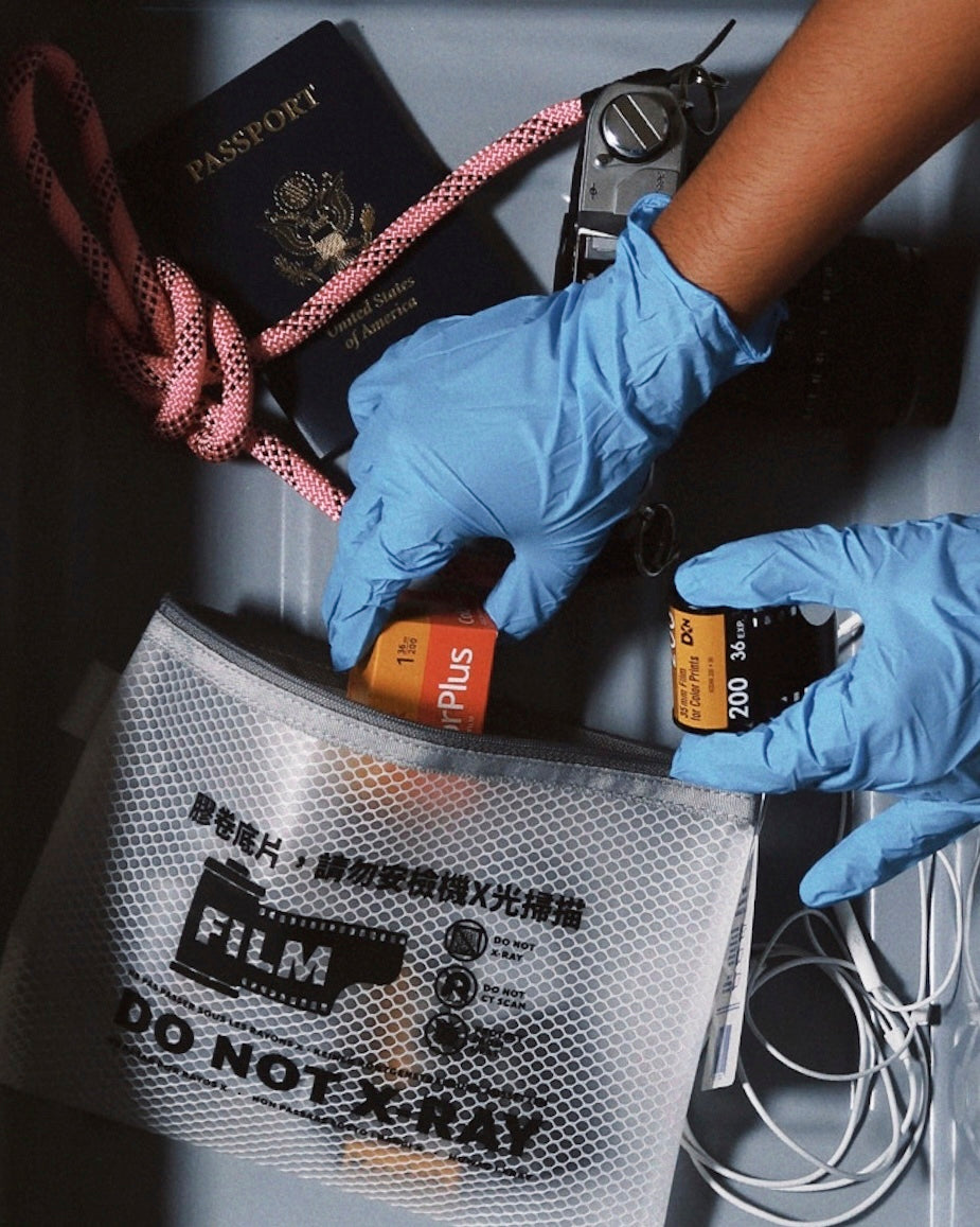 Sissi Lu Non-X-Ray Film Pouch - Waterproof & Lightproof Storage for Undeveloped Camera Films - Perfect for Travel, Photography & Airport Security