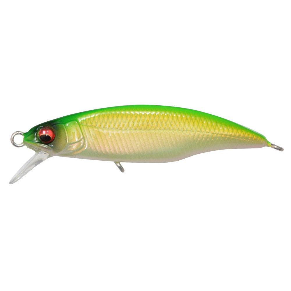 Megabass GH45 Flatside Minnows Fishing Lures - Topwater Bass Fishing Bait for Freshwater & Saltwater - Perfect for Casting, Trolling and Shore Fishing