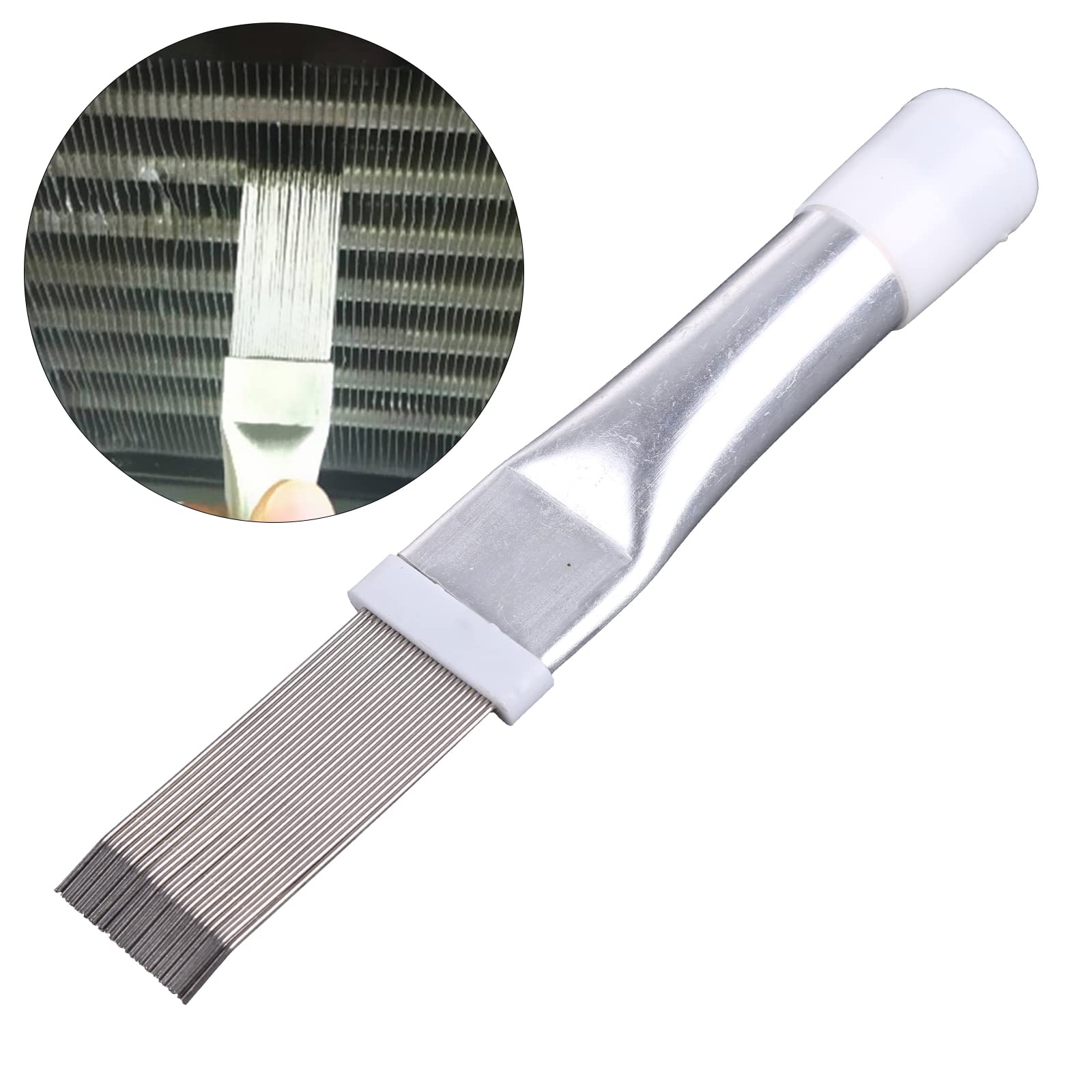 Stainless Steel AC Fin Comb Tool - Condenser Radiator Fin Straightener & Cleaner for Air Conditioner Repair | Perfect for HVAC Maintenance, Home Cooling System Care, and Professional AC Servicing