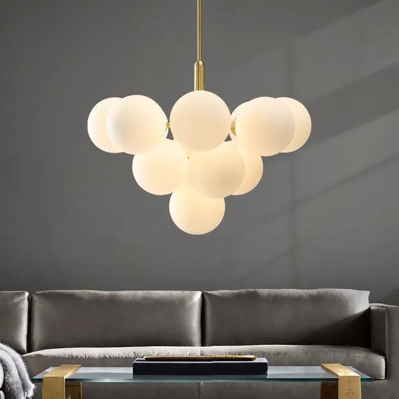 Modern Multi Ball Kitchen Chandelier - Sleek Smooth Design for Dining Room, Living Room & Bedroom Lighting | Perfect for Home Decor & Interior Design