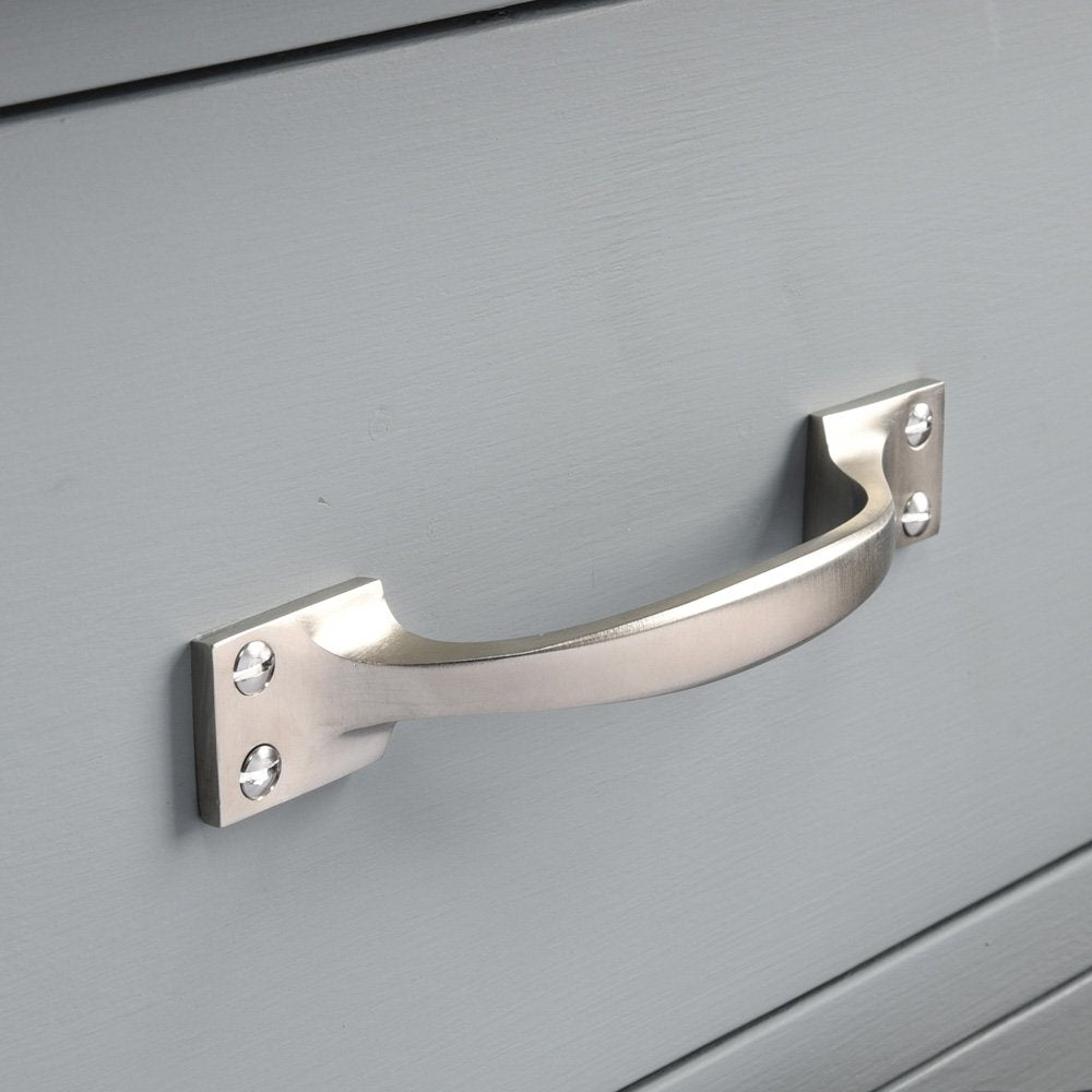 Satin Nickel Cabinet Pull Handle - Elegant & Durable Drawer Pulls for Kitchen, Bathroom & Furniture - Perfect for Modern Home Renovation & DIY Projects