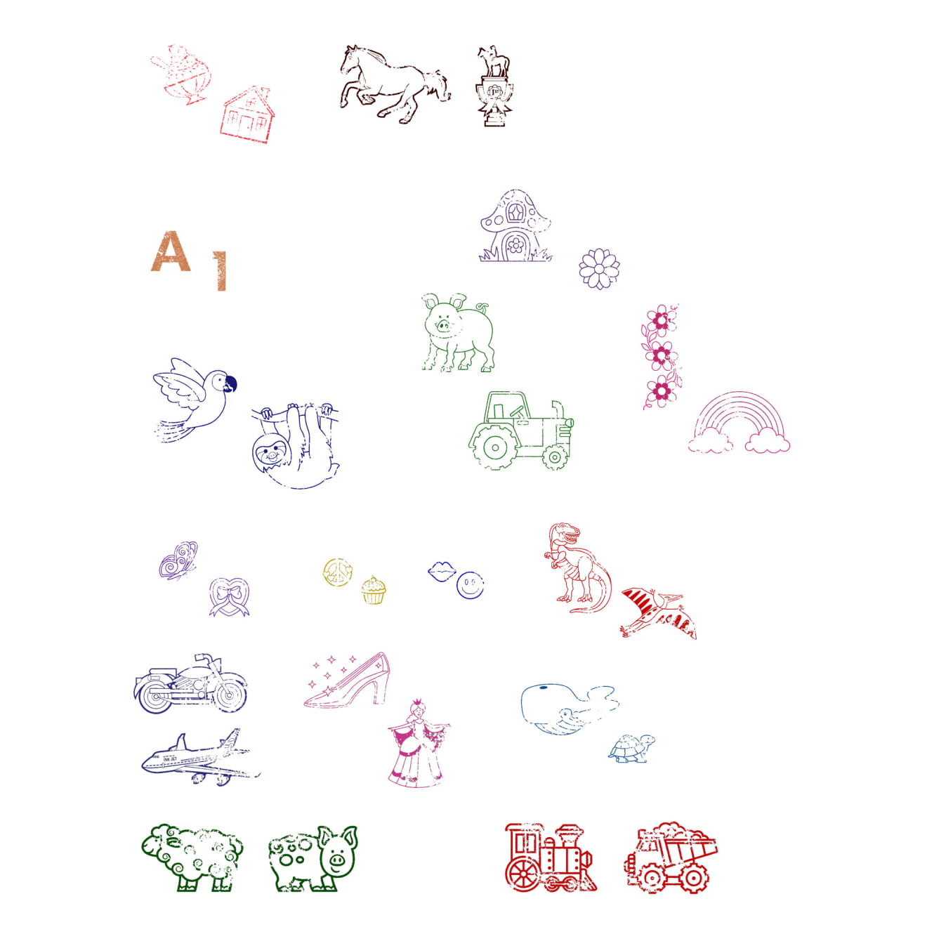 Farm Animal Stamp Set for Kids - Creative DIY Scrapbooking & Card Making - Perfect for Classroom, Arts & Crafts, and Educational Activities