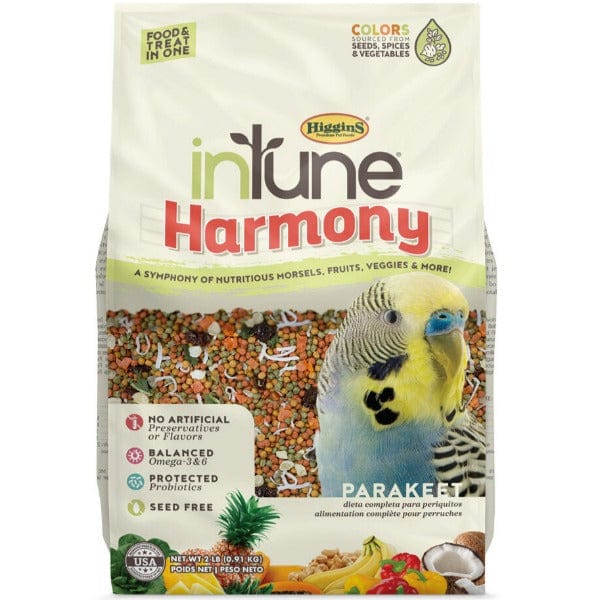 Premium Higgins InTune Harmony Parakeet Food - Natural Seed Blend for Optimal Bird Health | Perfect for Daily Feeding & Nutritional Support
