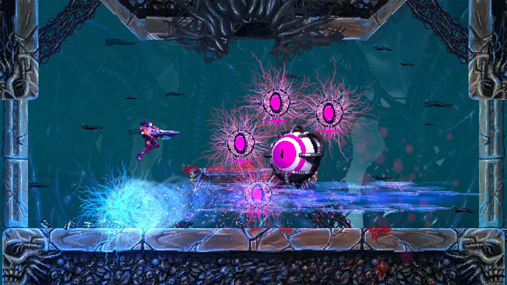 Valfaris - Action-Adventure Game for PlayStation 4 | Sci-Fi Shooter with Retro Graphics | Perfect for Fans of Hardcore Platformers & Dark Sci-Fi Worlds
