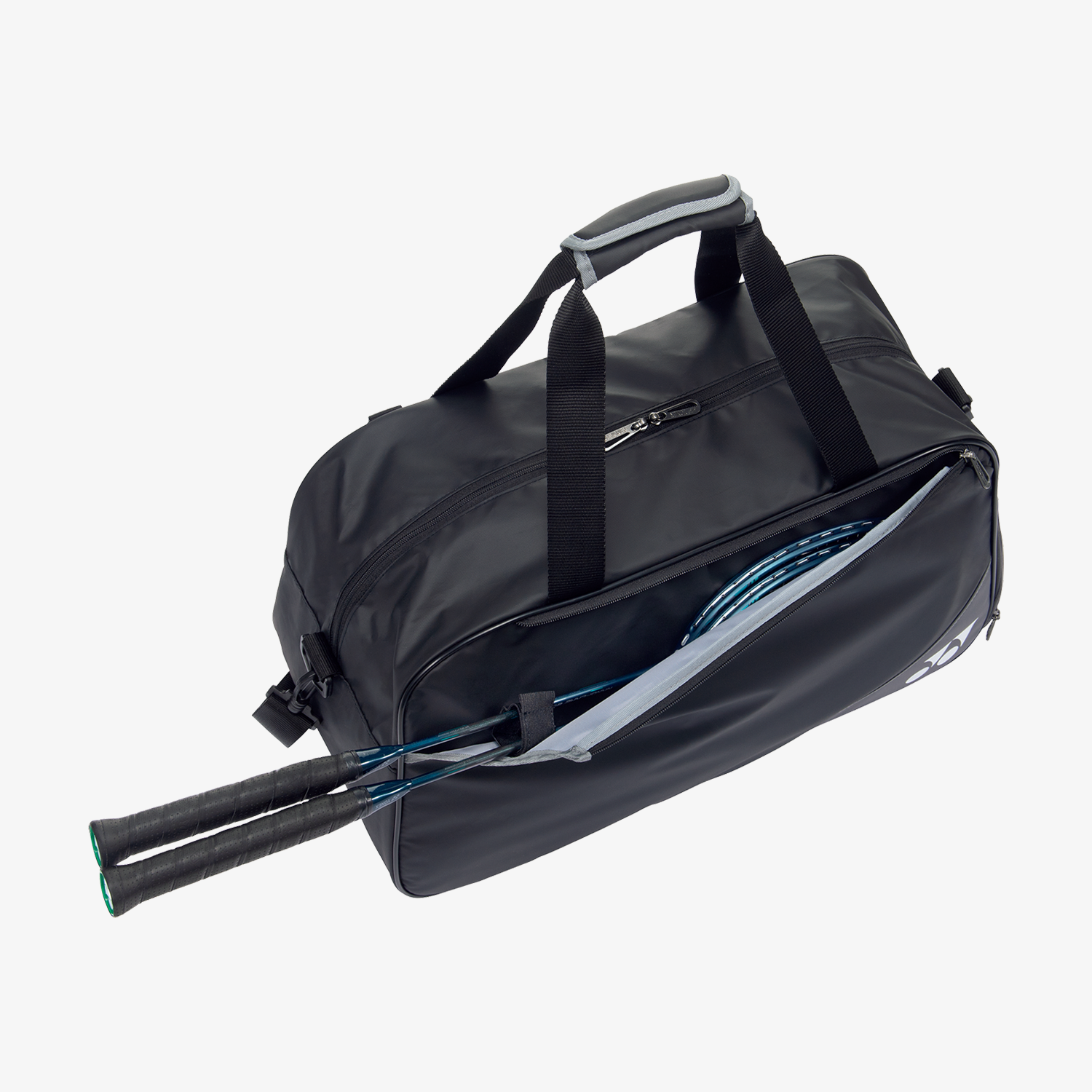 Yonex BAG52511BK Club Boston Tennis Bag (Black) - Durable Sports Duffel for Tennis, Badminton & Gym Gear Storage
