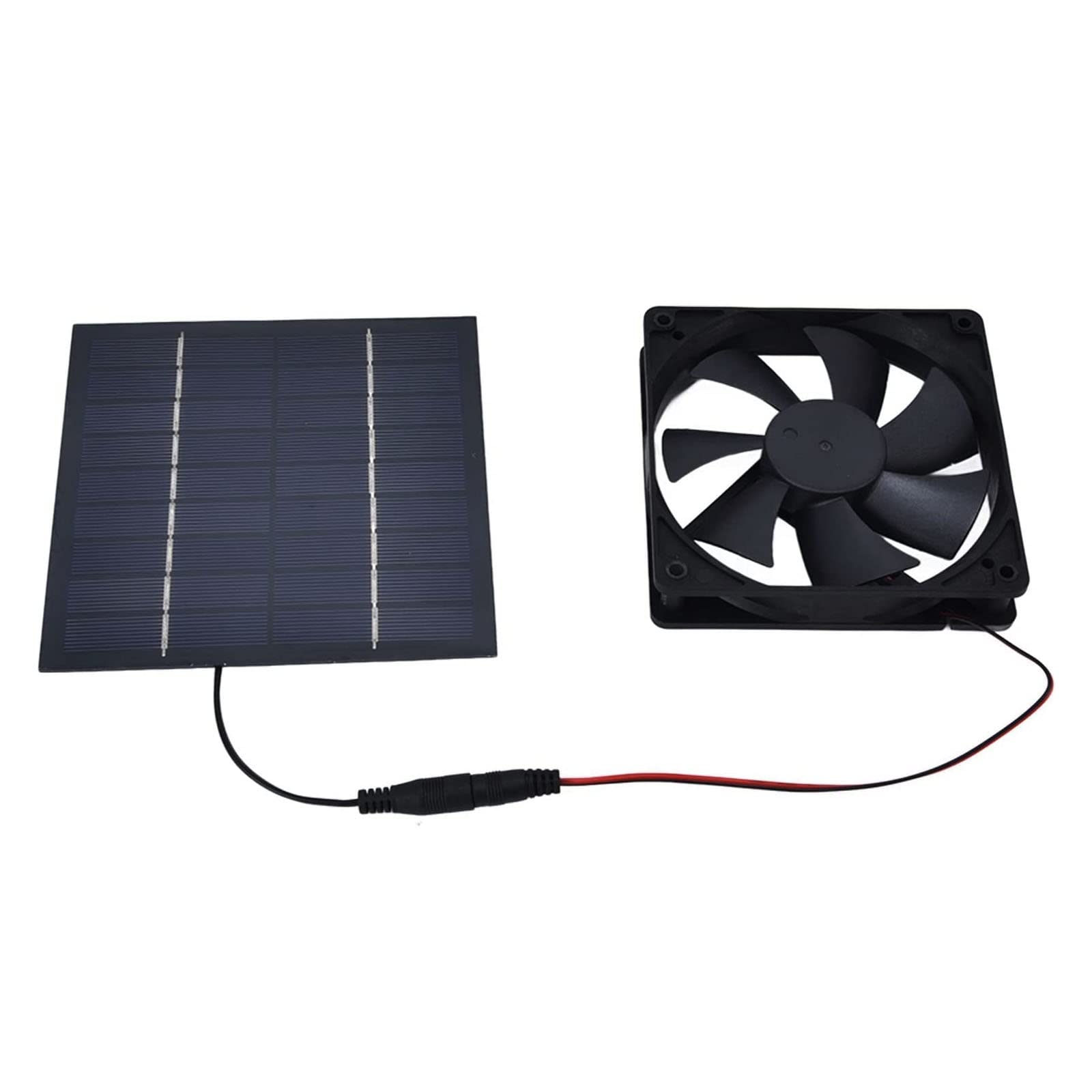 OALLK Solar-Powered Exhaust Fan - Portable Camping Fan, RV Ventilation, Kitchen & Greenhouse Ventilator - Perfect for Outdoor Adventures, Home Cooling & Pet Houses