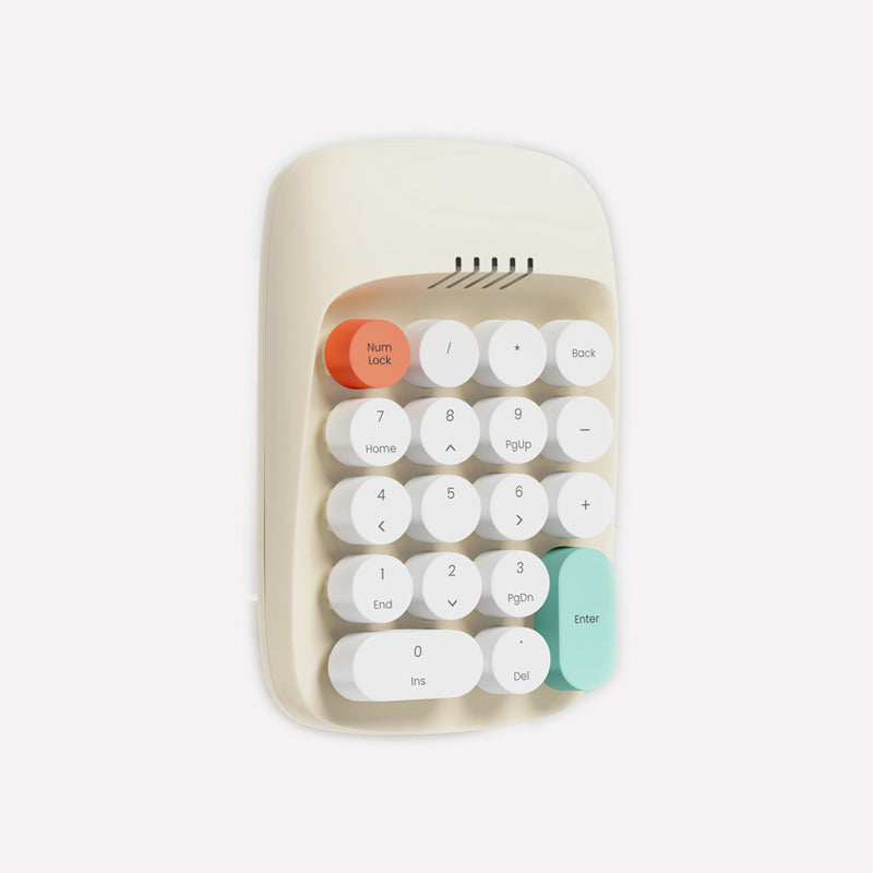 YUNZII ACTTO ANBK 01 Wireless Numeric Keypad - Bluetooth Number Pad for Laptop, PC, Mac - Portable External Numpad for Accounting, Data Entry & Office Work
