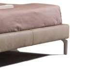 Novaluna Drudy Bed - Premium Italian-Made Bed Frame for Modern Bedrooms | Perfect for Master Bedrooms, Guest Rooms & Apartments