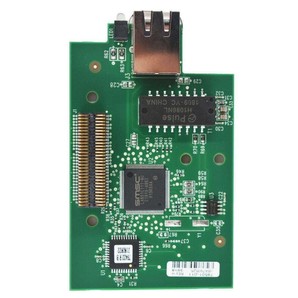 Zebra ZM400 ZM600 Series Printer Server Card (Model: 79501-011) - Thermal Barcode Label Printer Replacement Part with Built-in Cable | Compatible with Retail, Warehouse & Logistics Label Printing