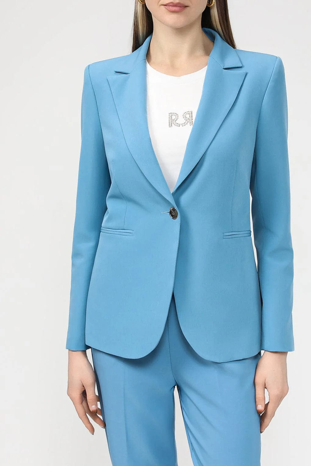 2 Piece Business Casual Peak Lapel Women's Suit Set (Blazer & Pants) - Perfect for Office, Interviews & Professional Events