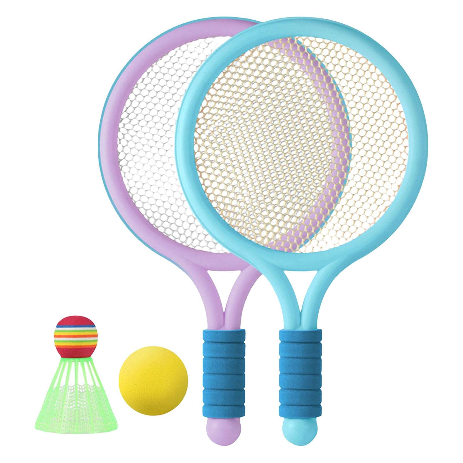Durable Kids Badminton Racket Set - Parent-Child Interactive Sports Toy for Beginners, Backyard & Kindergarten Outdoor Games | Perfect for Toddlers & Young Children's Physical Activity