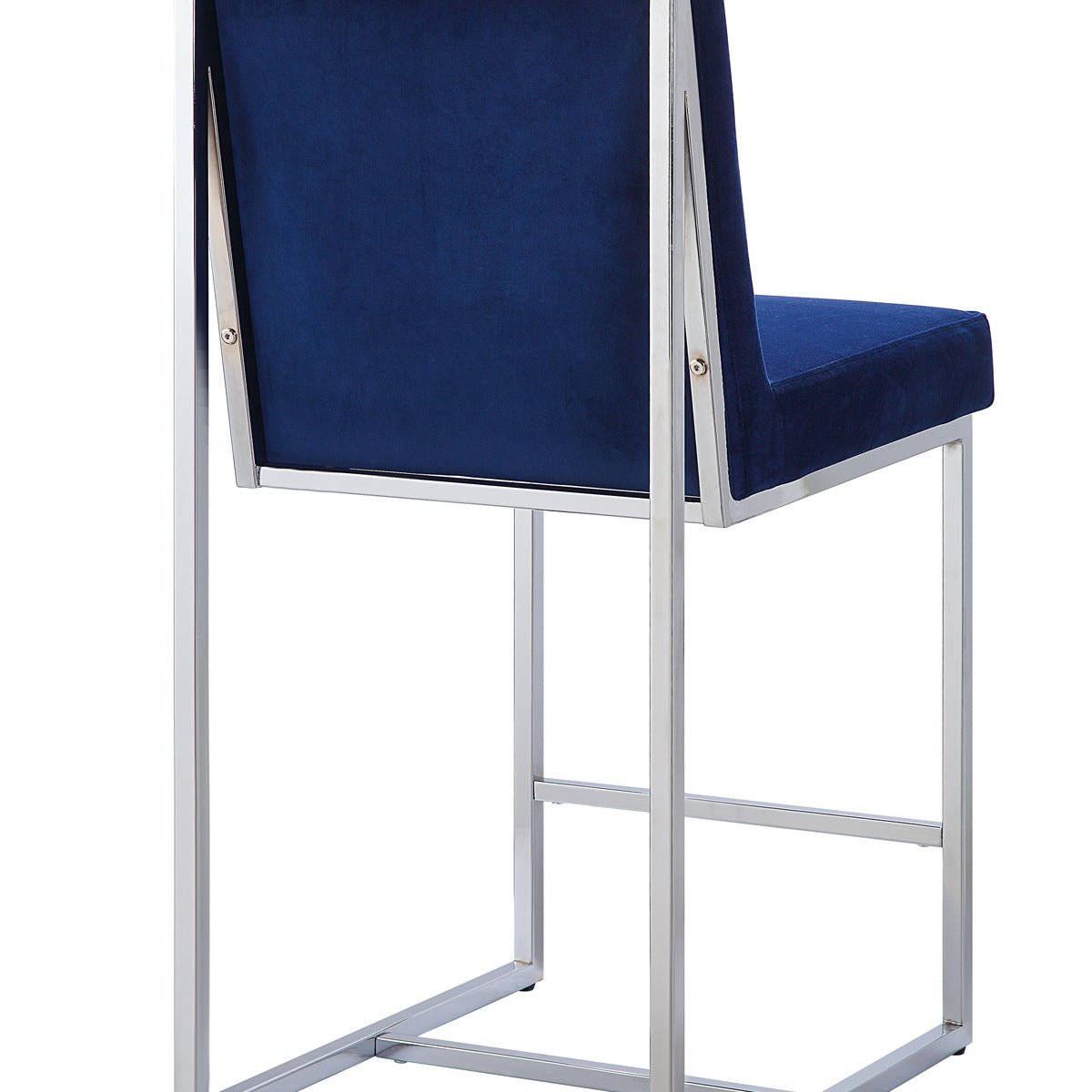 Amorra Blue Counter Height Bar Stools Set of 2 - Modern Kitchen Island Chairs for Breakfast Nook, Dining Room & Home Bar Seating