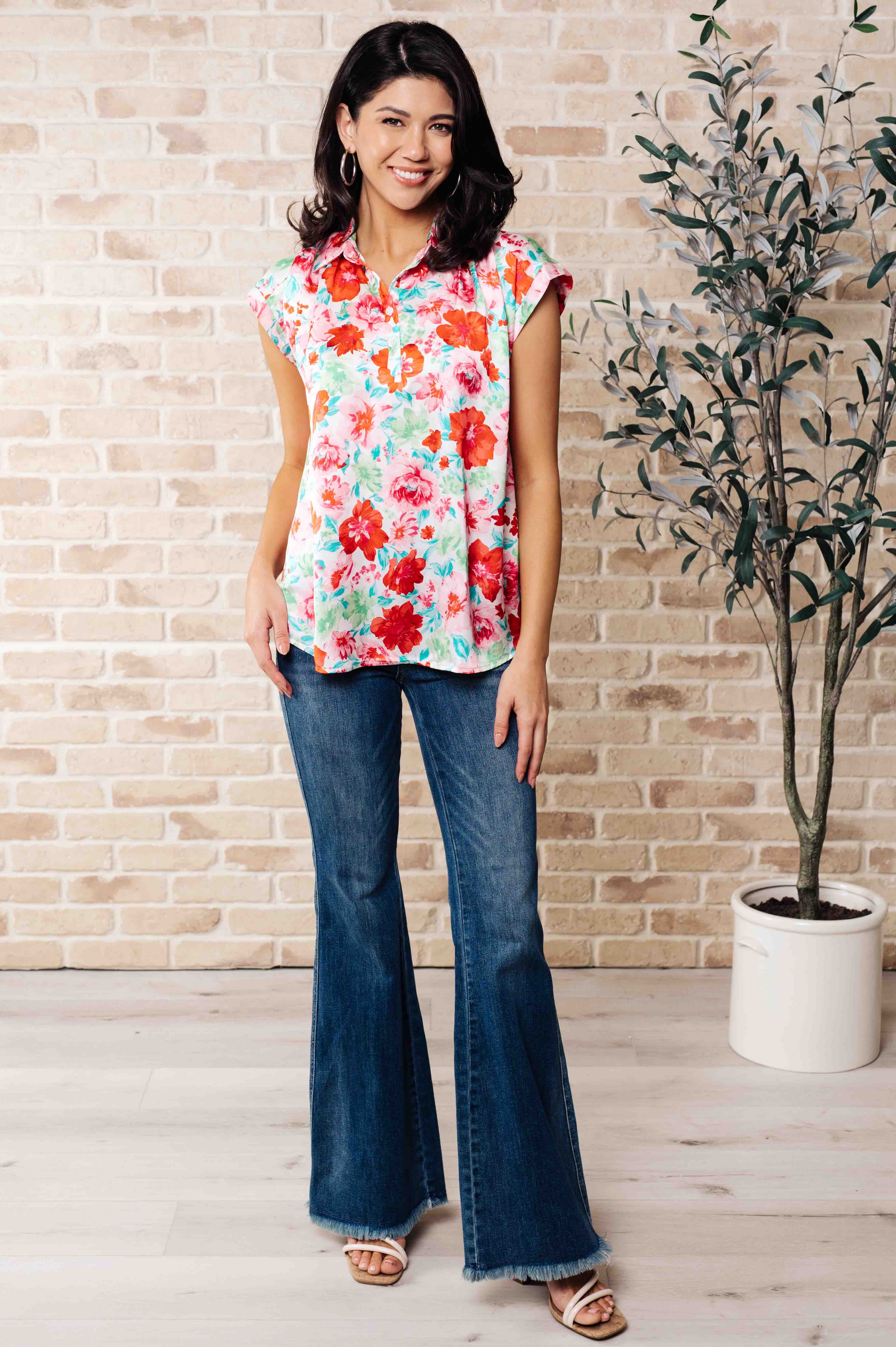 I Melt With You Collared Blouse - Elegant Women's Office Wear & Casual Blouse for Work & Date Night