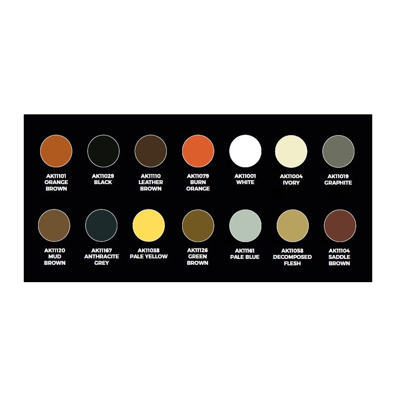 AK Interactive AK11779 Carlos Tobes Signature Set - 14 High-Quality Model Paint Colors & Figure for Miniature Painting | Perfect for Warhammer, D&D, and Scale Models