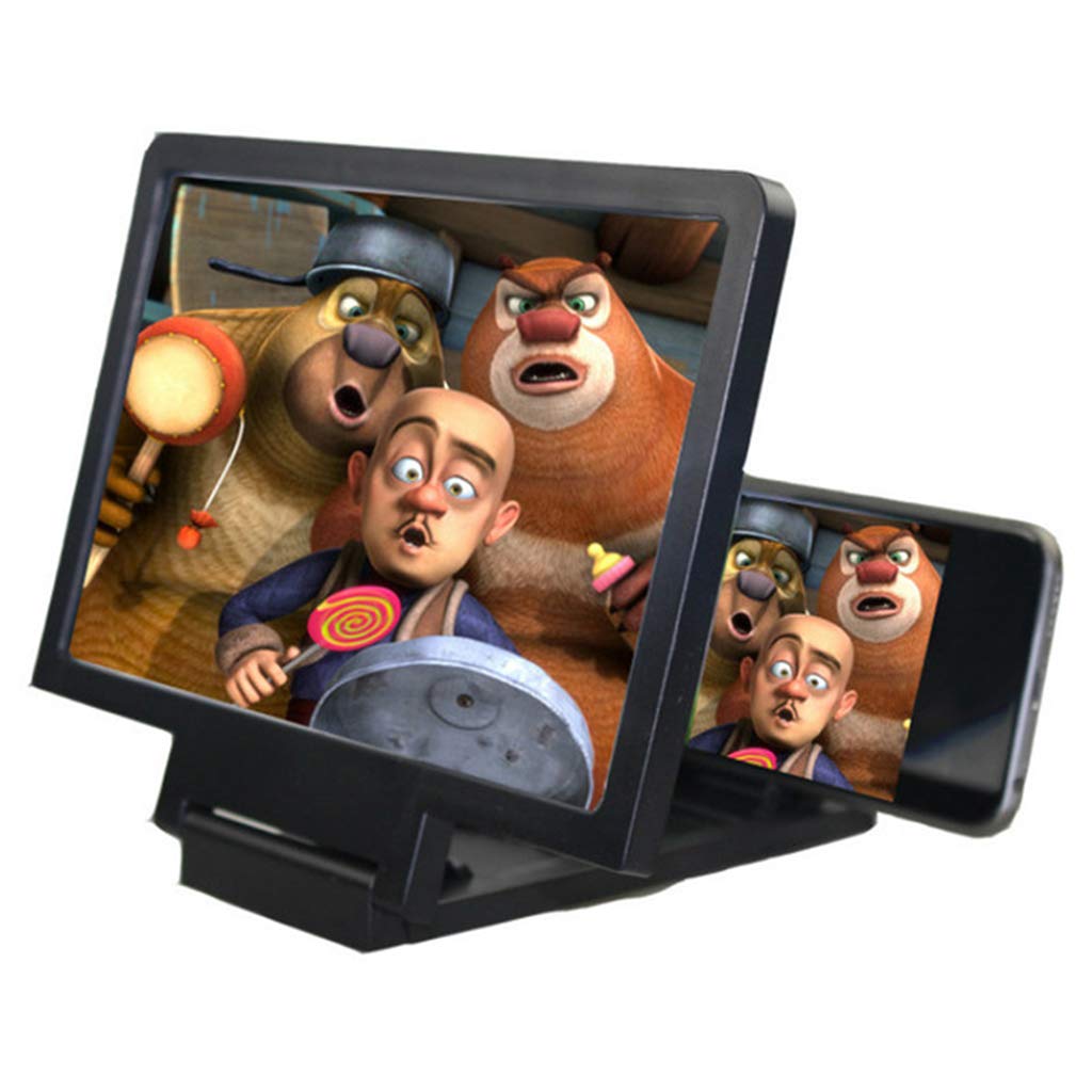 3D Screen Magnifier for Smartphones - HD Video Amplifier & Phone Stand | Enlarged Screen Viewer for Movies, Card Making, Baby Monitoring & DIY Crafts (Perfect Gift for Seniors & Kids)