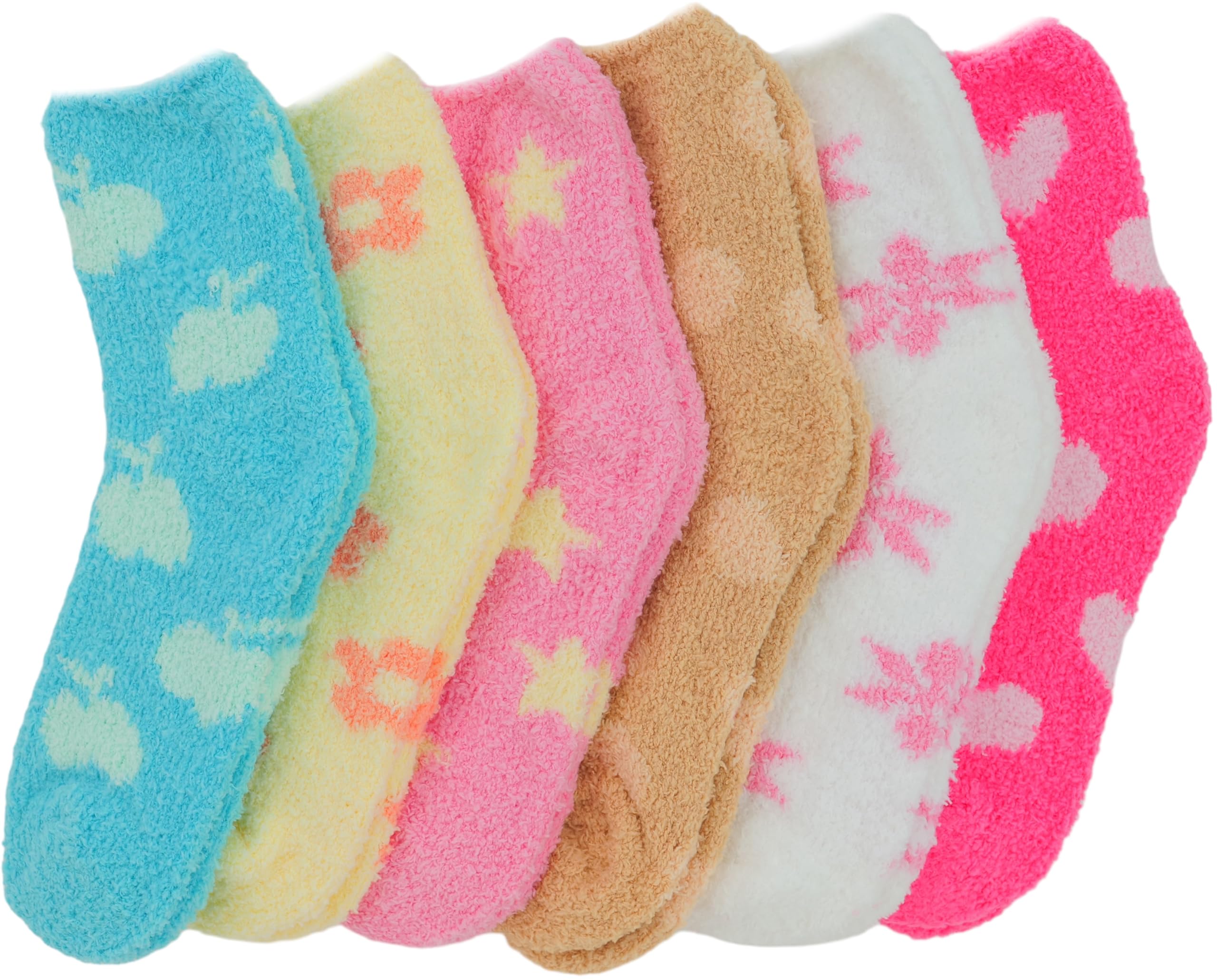 ToBeInStyle Women's Winter Socks Pack of 6 - Assorted Cozy Knit Socks for Women - Perfect for Cold Weather, Snow Boots & Indoor Comfort
