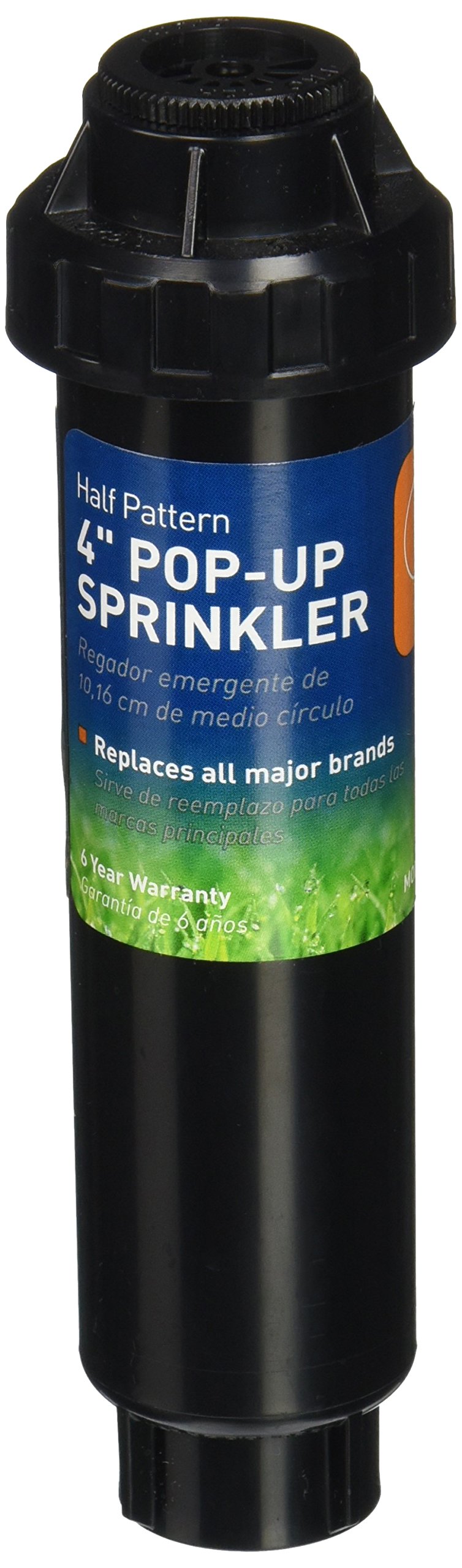 Orbit 4 Inch Adjustable Half-Circle Pop-Up Sprinkler Head - Perfect for Lawn, Garden & Landscape Irrigation System
