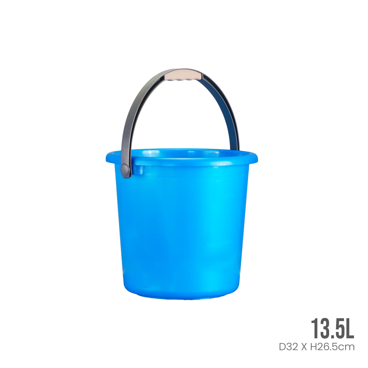 3 Gallon (13.5L) PIN PIN PAIL - Heavy Duty Plastic Bucket with Handle for Paint, Construction, Cleaning & Storage - Durable 633 Model Container for Home & Industrial Use