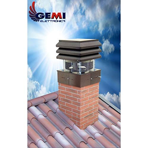 Professional 110V Chimney Draft Inducer & Fireplace Exhaust Fan - Heavy Duty Flue Fan for Fireplace, BBQ & Wood Stove | Improves Ventilation & Reduces Smoke for Home Heating & Outdoor Cooking