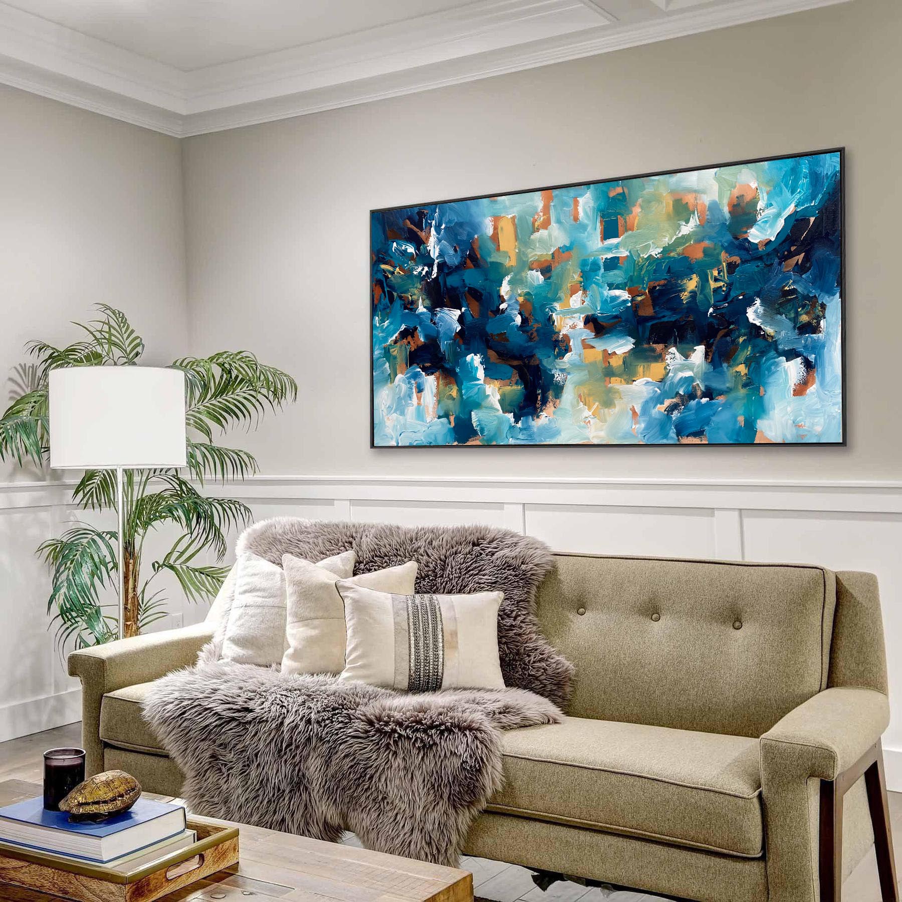 The Morning After - Original Handmade Painting - Wall Art for Living Room, Bedroom & Office Decor