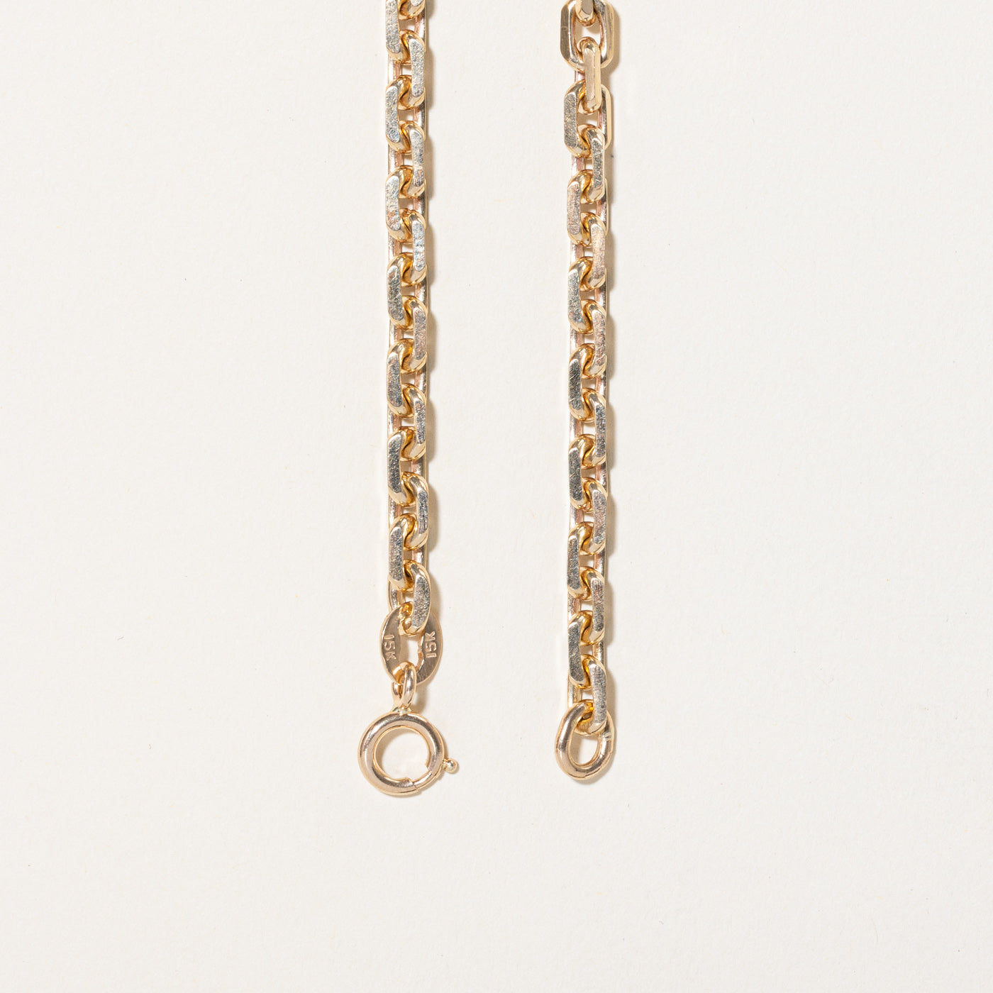 15k Yellow Gold Knife Edge Cable Chain Necklace - 24 Inches | Dainty & Elegant Jewelry for Women, Perfect for Everyday Wear, Gifts & Special Occasions