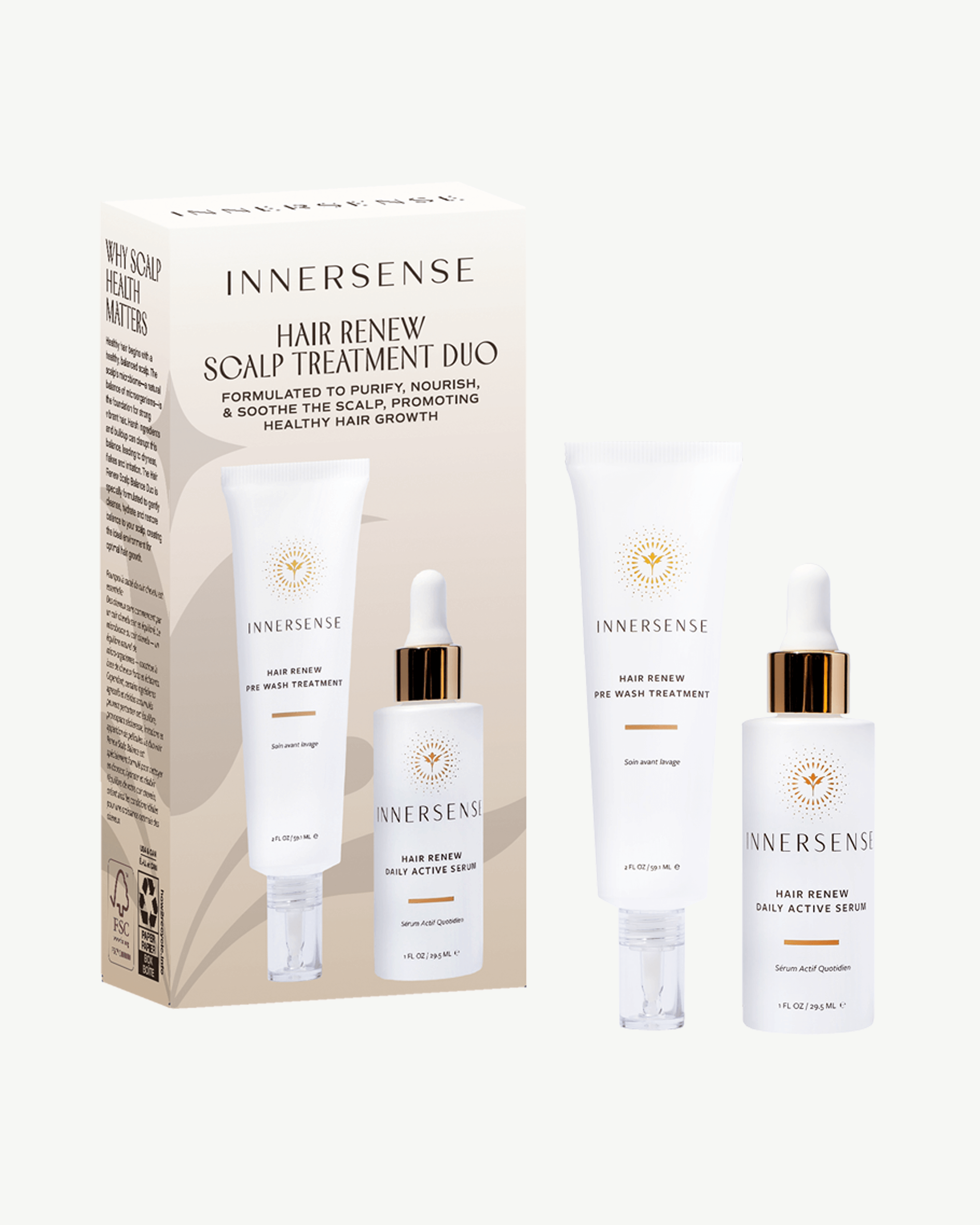 Hair Renew Scalp Treatment Duo - Revitalizing Hair Growth Set for Dry, Itchy Scalp | At-Home Scalp Care for Thicker, Healthier Hair | Perfect for Daily Use & Salon-Quality Results