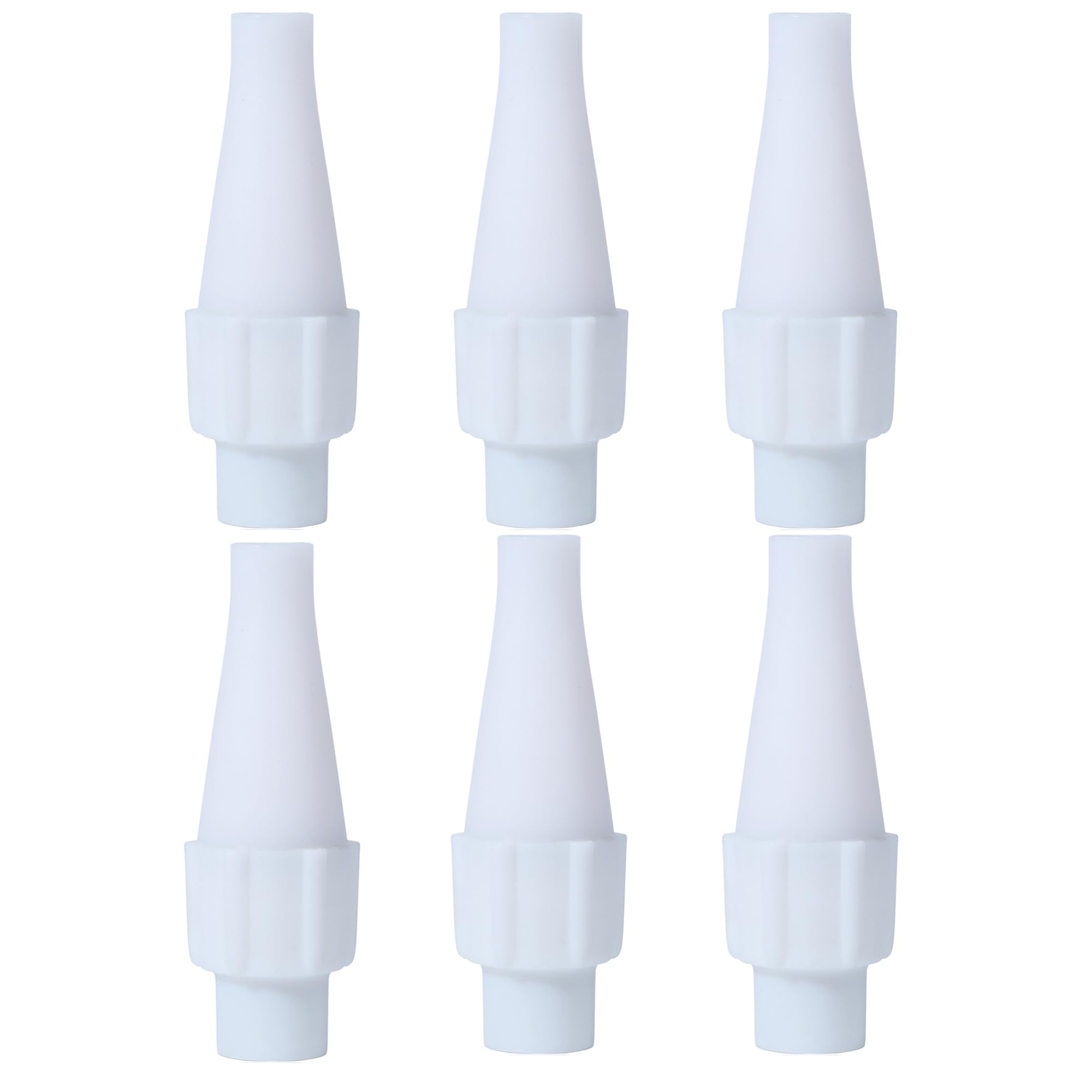 Stainless Steel Whipped Cream Dispenser Nozzle - 6 Pack for Cream Chargers, Perfect for Desserts, Coffee & Baking at Home or Cafes