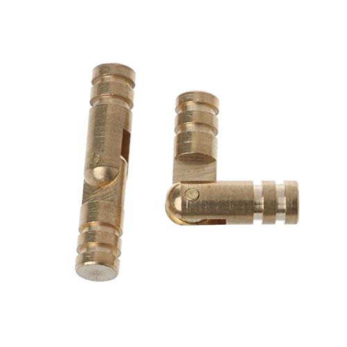 10Pcs Gold Copper Brass Cabinet Hinges - Invisible Concealed Barrel Hinges for Jewelry Box, Wine Cabinet & Furniture - Drop Ship Support - Perfect for DIY Home Improvement & Cabinet Making Projects