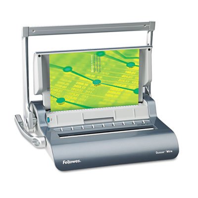 Quasar Wire Binding Machine for Documents - Heavy Duty Comb Binding Equipment for Office, School, and Home Use - Perfect for Reports, Presentations, and Bookbinding Projects
