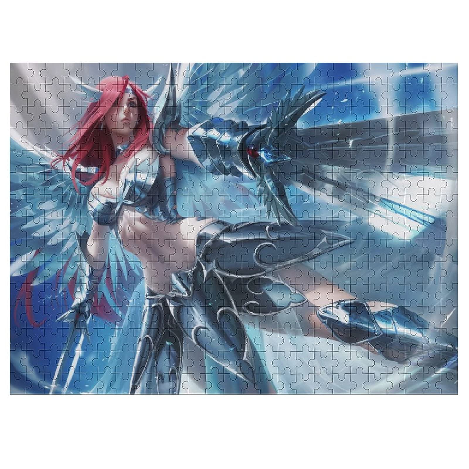 Fairy Tail Anime Puzzle - Erza Scarlet 500-Piece Wooden Jigsaw Puzzle for Kids & Adults, Educational Toy & Modern Home Decor Gift | Perfect for Family Game Night & Anime Fans
