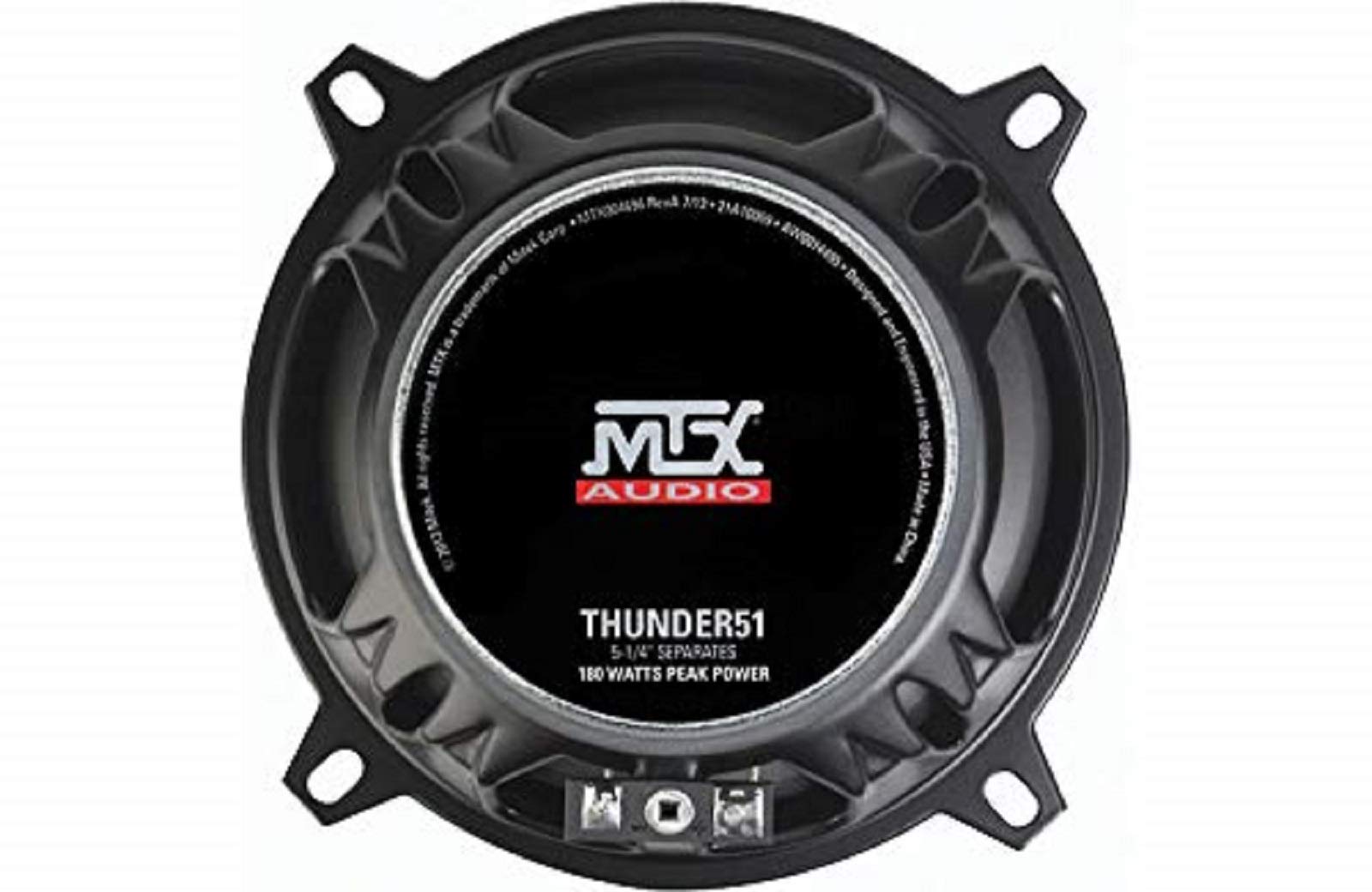 MTX Audio THUNDER51 90-Watt RMS 2-Way Component Speakers Pair - 5.25 Inch Car Audio System for Crystal Clear Sound | Perfect for Car Upgrades & Enhanced Music Experience