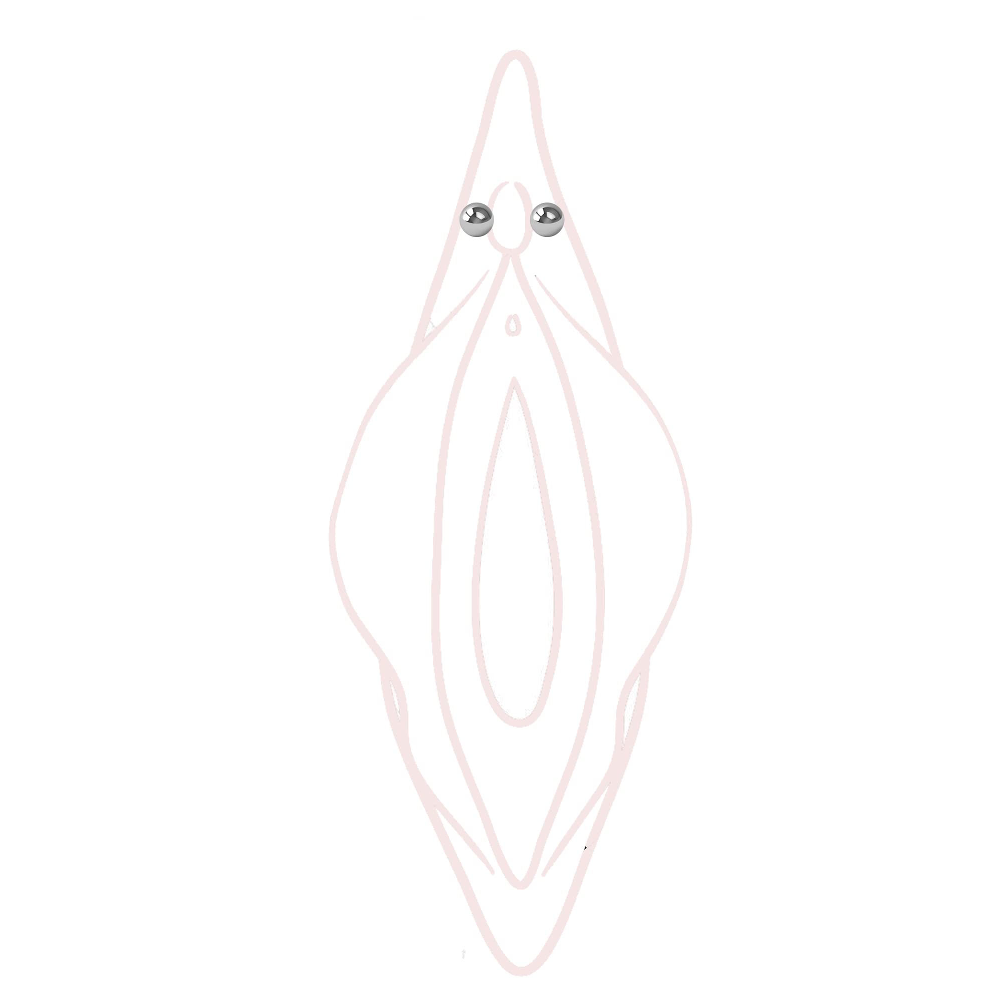 Faux Clitoral Hood Piercing Clamps - Non-Piercing Fake Body Jewelry for Sensual Play & BDSM Accessories - Perfect for Roleplay, Adult Toys, and Fetish Fashion
