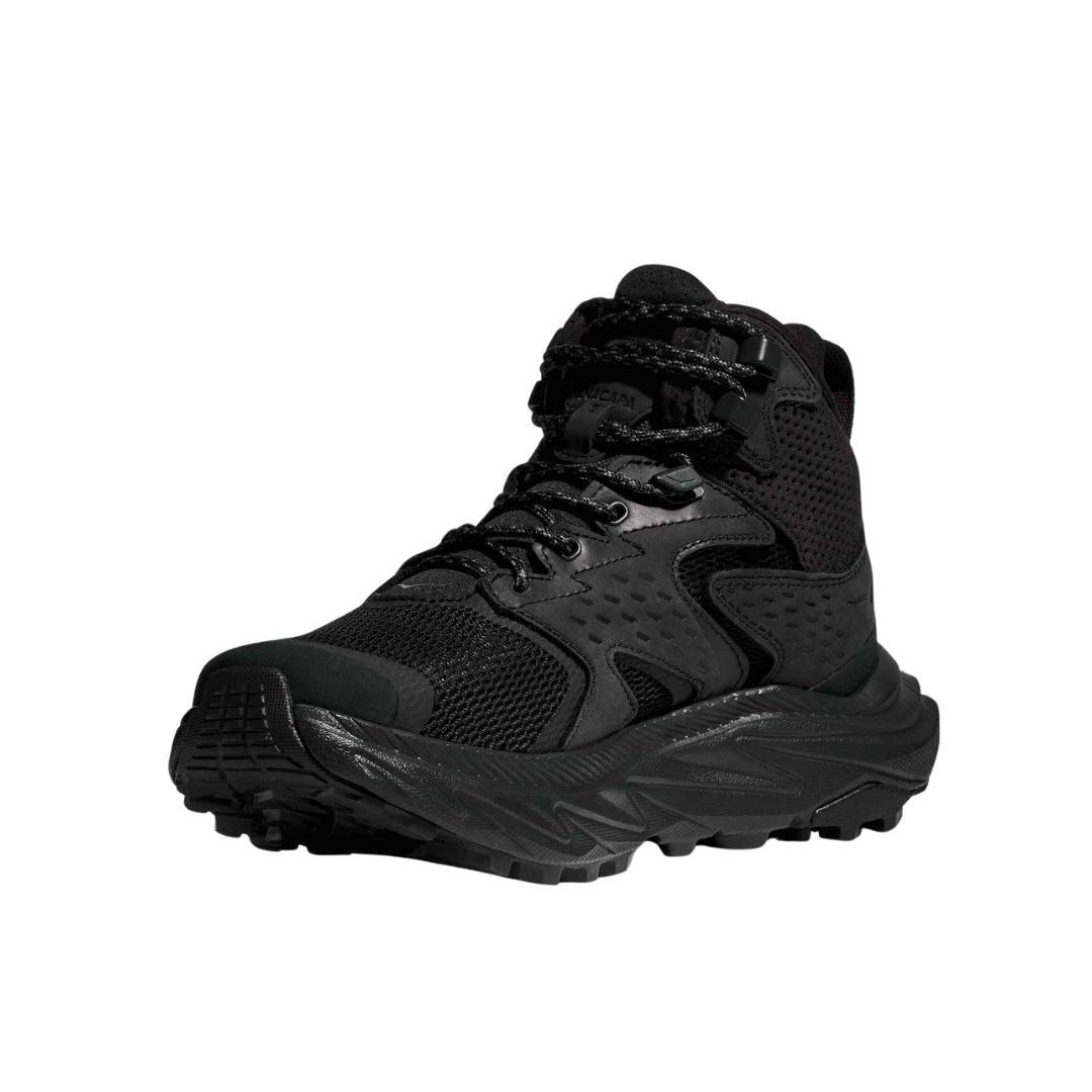 Men's Anacapa 2 Mid GTX Hiking Boots - Waterproof Black Outdoor Shoes for Men (D Width) - Perfect for Trail Walking, Camping & Mountain Adventures