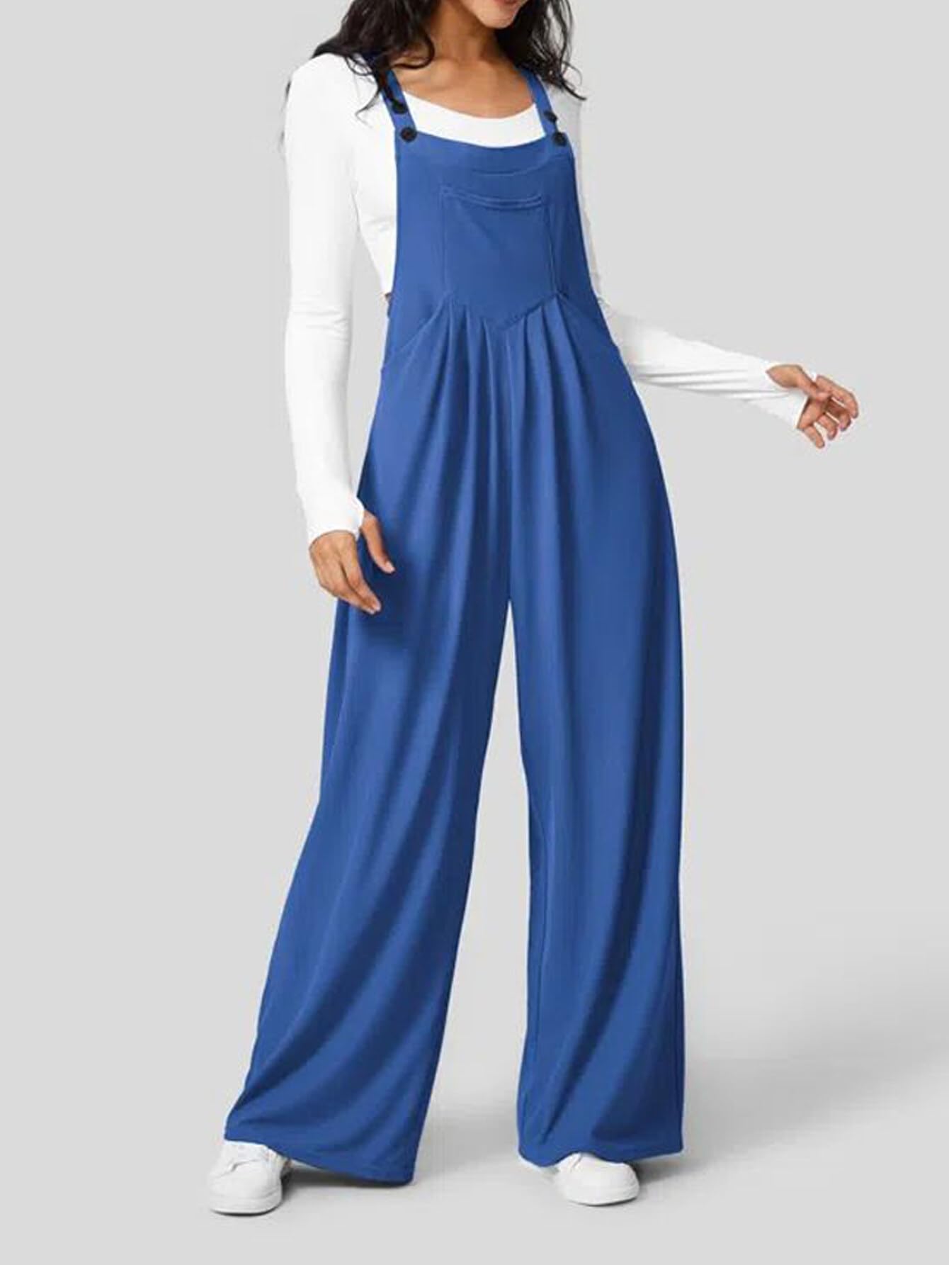 Women's Romper Jumpsuit 2024 - Spring Waffle Knit Fabric, Comfortable Bib Overalls with Elegant Cuts | Casual Outfit, Summer Beach Wear, Street Fashion