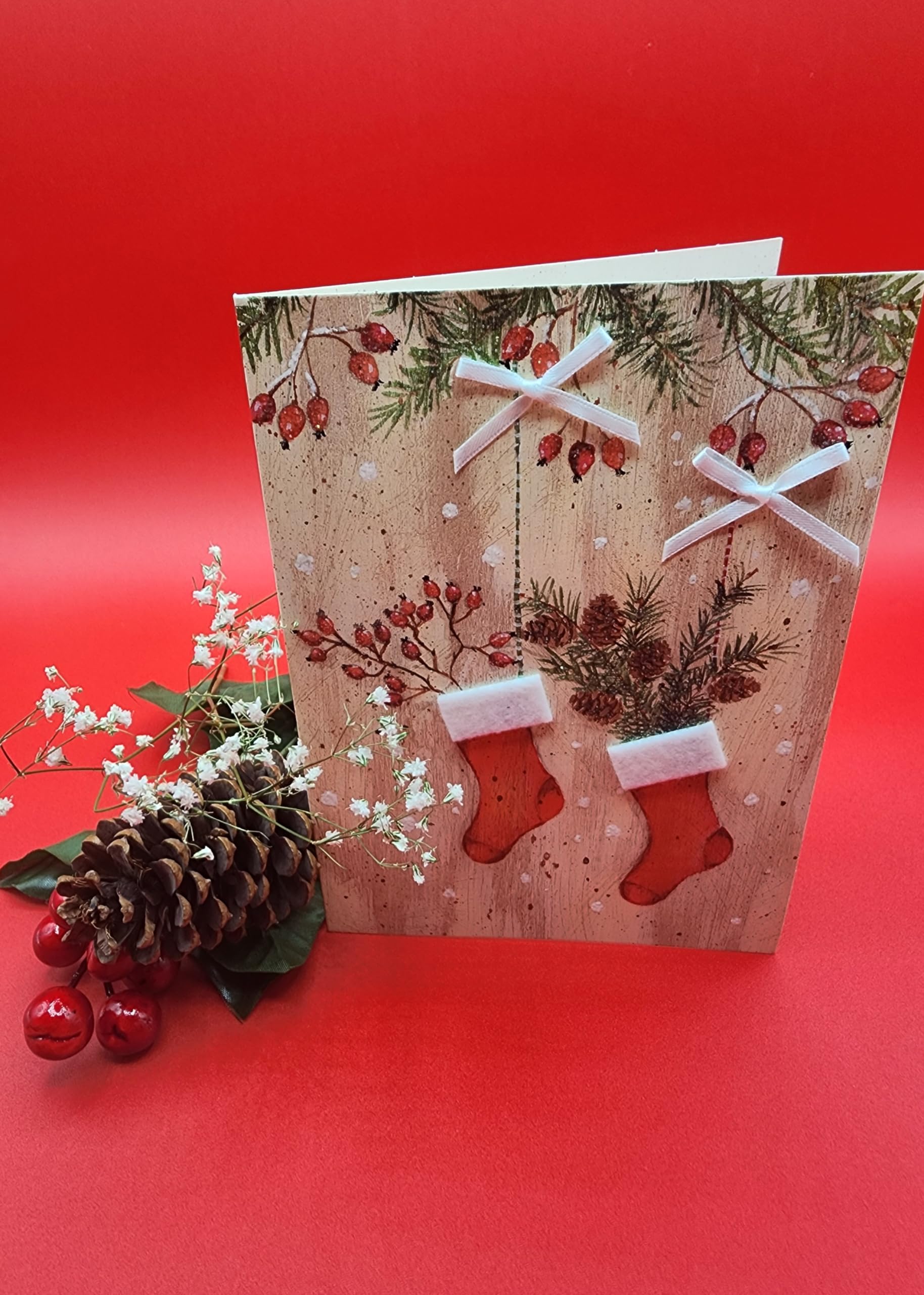 Glitter Embellishment Long Greeting Cards for Performing Arts - Elegant Stationery Paper for Birthday, Thank You, and Special Occasions