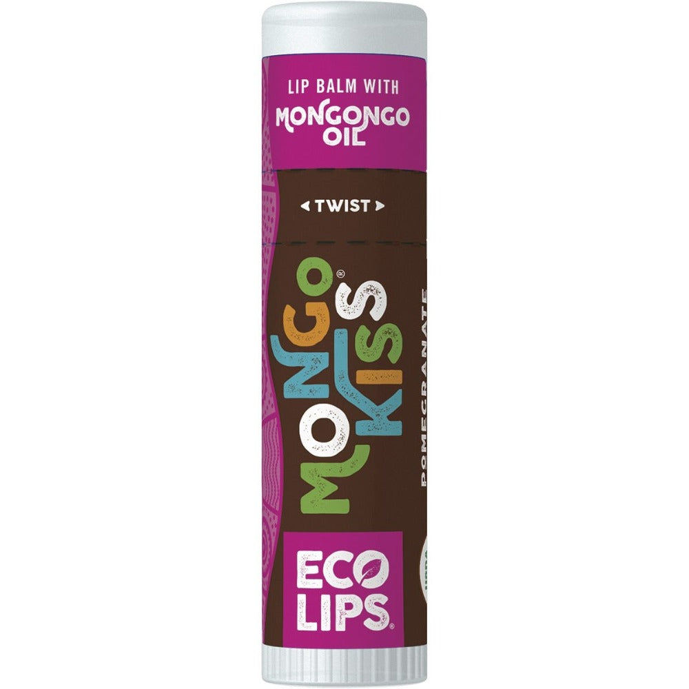 Organic ECO LIPS Lip Balm - Pomegranate Flavor, 7g | Hydrating & Nourishing for Dry Lips | Perfect for Daily Use, Outdoor Activities & Travel