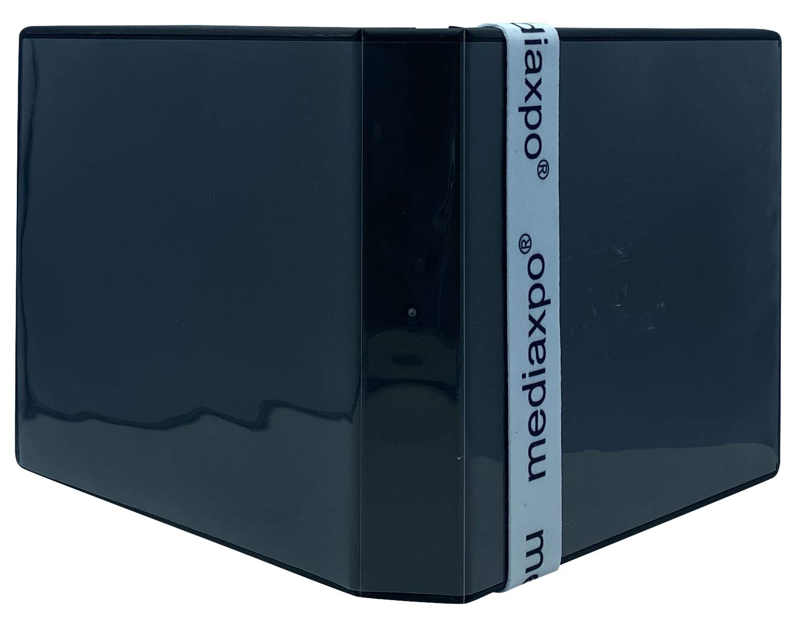 200-Pack Black Stackable CD/DVD/Blu-ray Storage Box - Holds 16 Discs Each - Perfect for Movie Collections, TV Series Box Sets & Media Organization - Ideal for Home Theater, Office Archives & Entertainment Centers