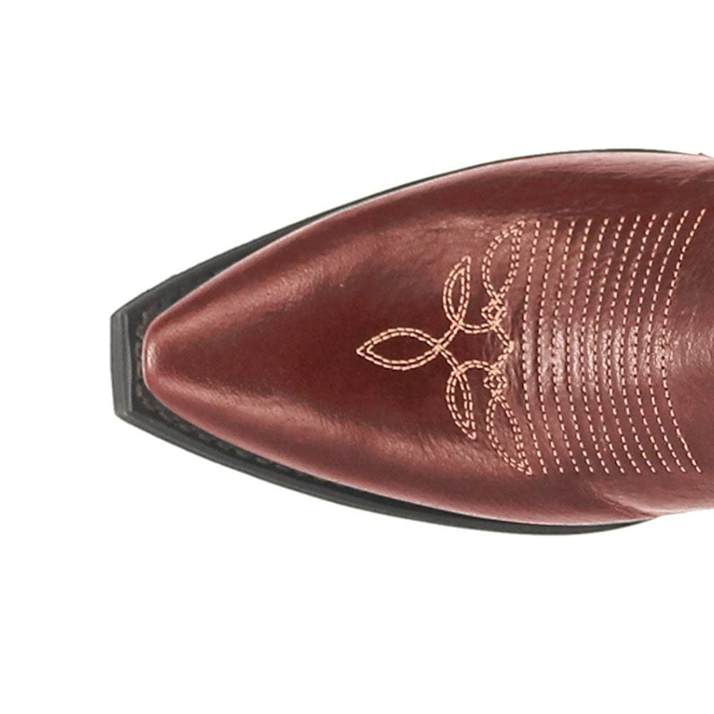 Laredo Women's Bailey Western Boots - Snip Toe Cowgirl Boots in Cognac Brown, Size 6 Medium | Perfect for Country Dancing, Rodeo Events & Western Fashion Outfits