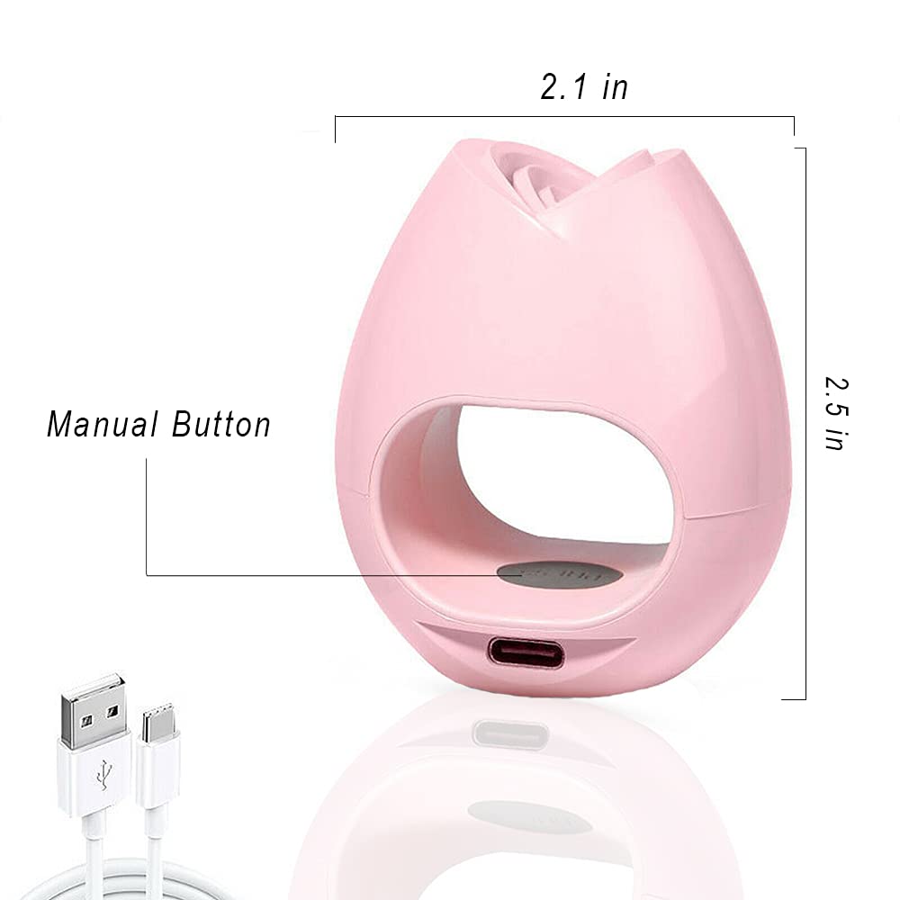 Mini UV LED Nail Lamp - 16W Portable USB Nail Dryer for Gel Polish, Quick-Drying Nail Curing Light for Single Finger - Perfect for Home Manicures & Professional Nail Salons