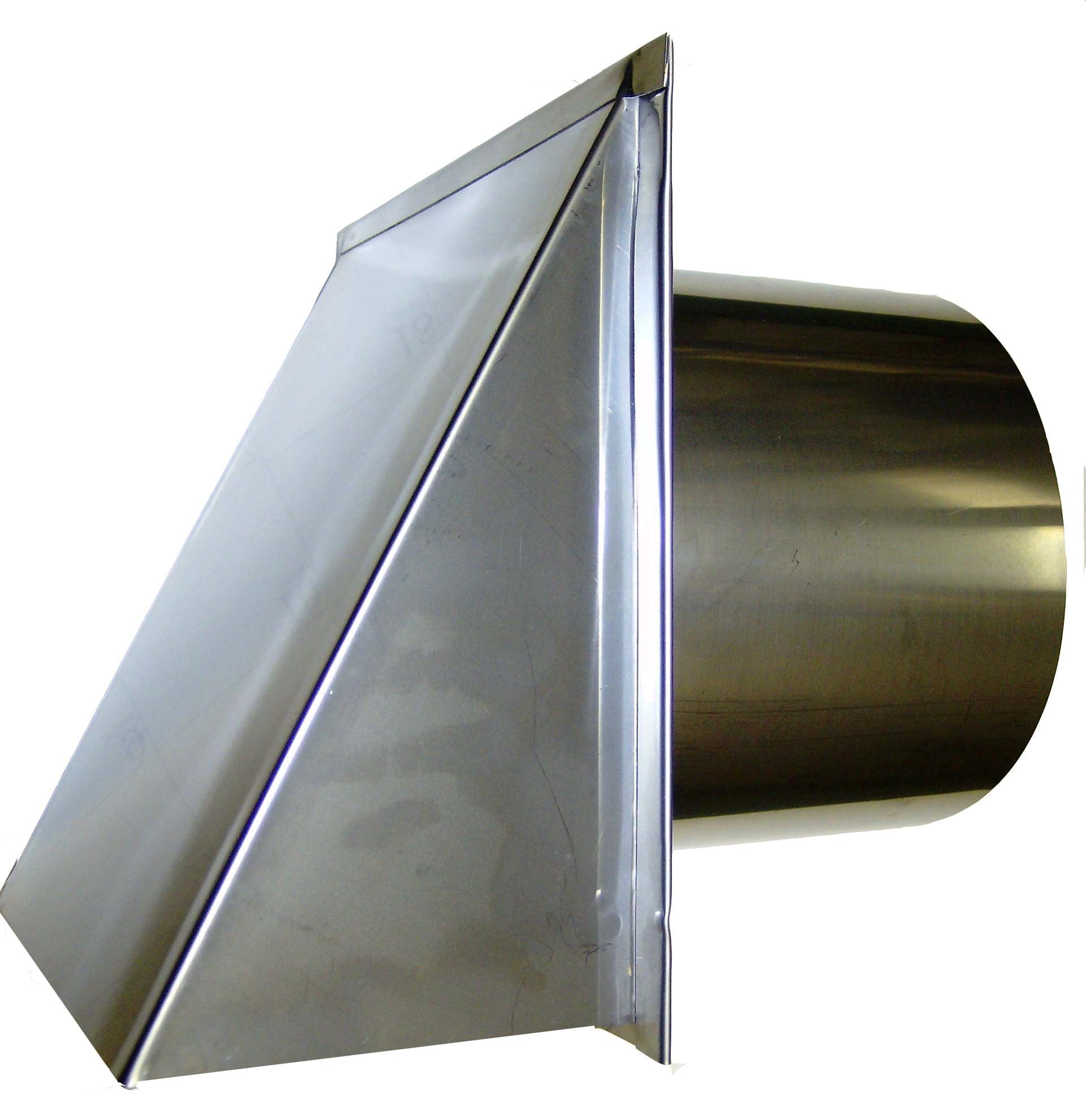 7 Inch Stainless Steel Exterior Side Wall Vent Cap with Screen - Durable Outdoor Air Vent Cover for Home, RV & Shed Ventilation